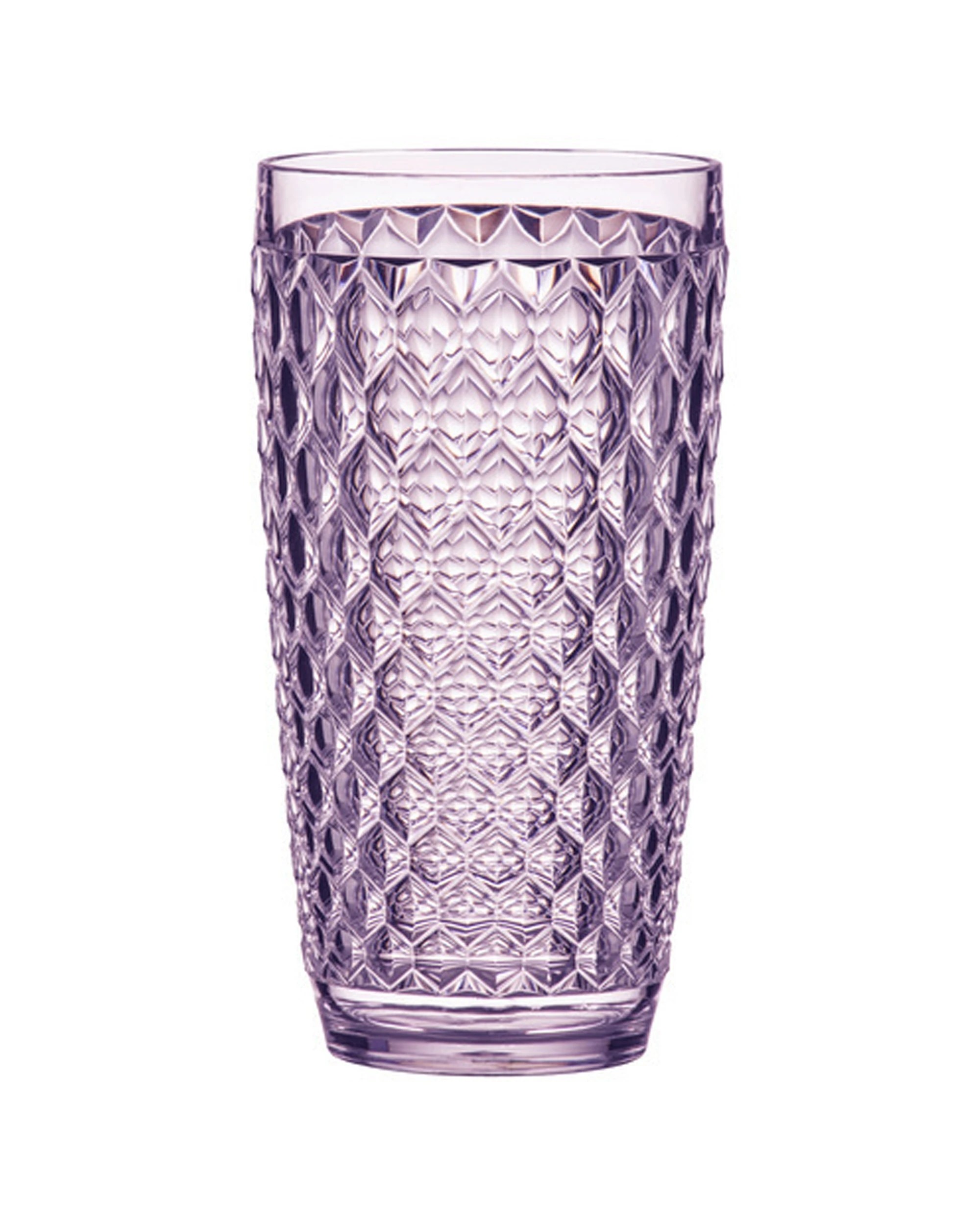 2 Ladelle 4PK Tate Geometric Highball Acrylic Tumbler Drinking Cup Set 450ml Lilac - Purple, 2 of 2