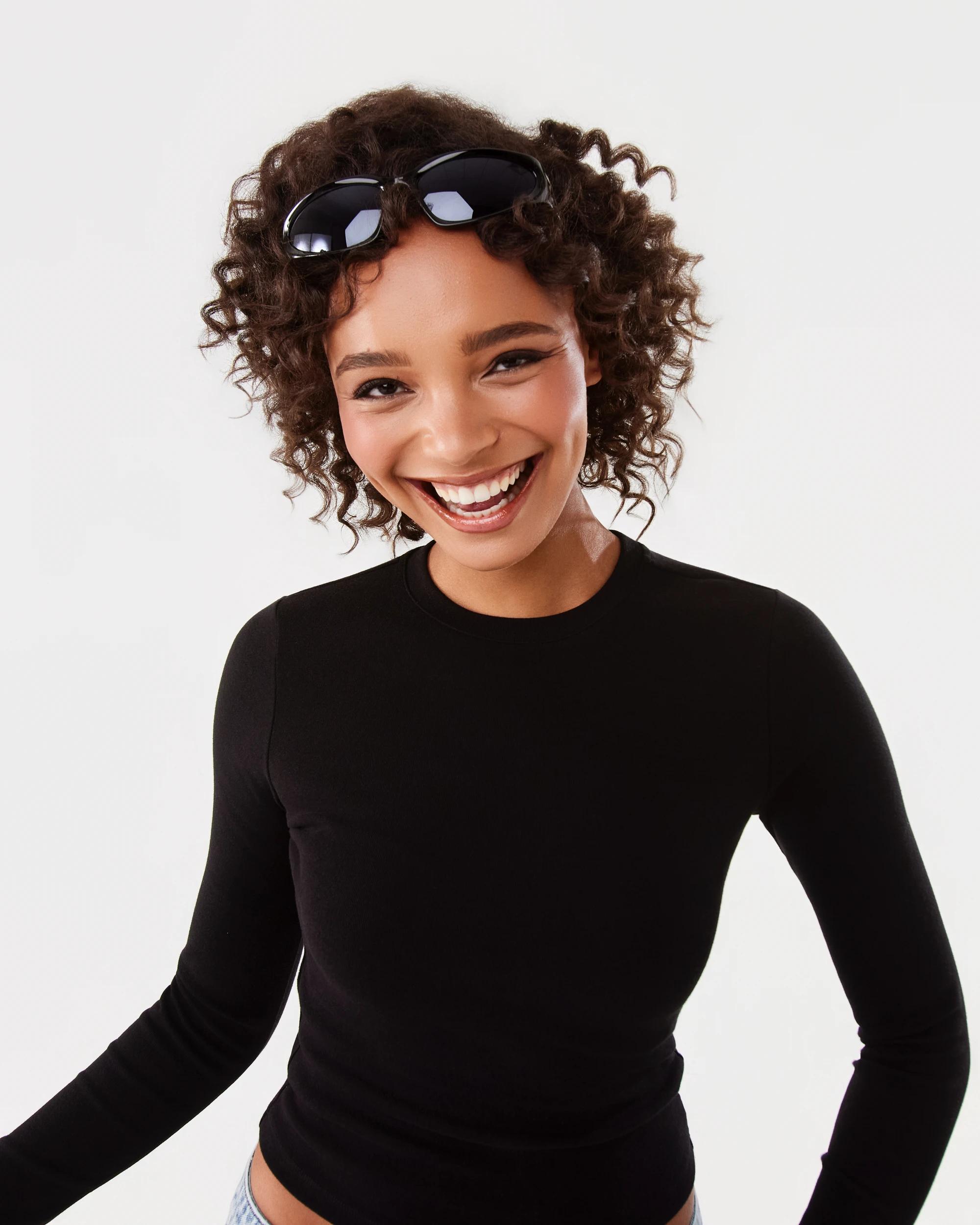 5 Long Sleeve Neat Fit T-shirt Black, 5 of 6