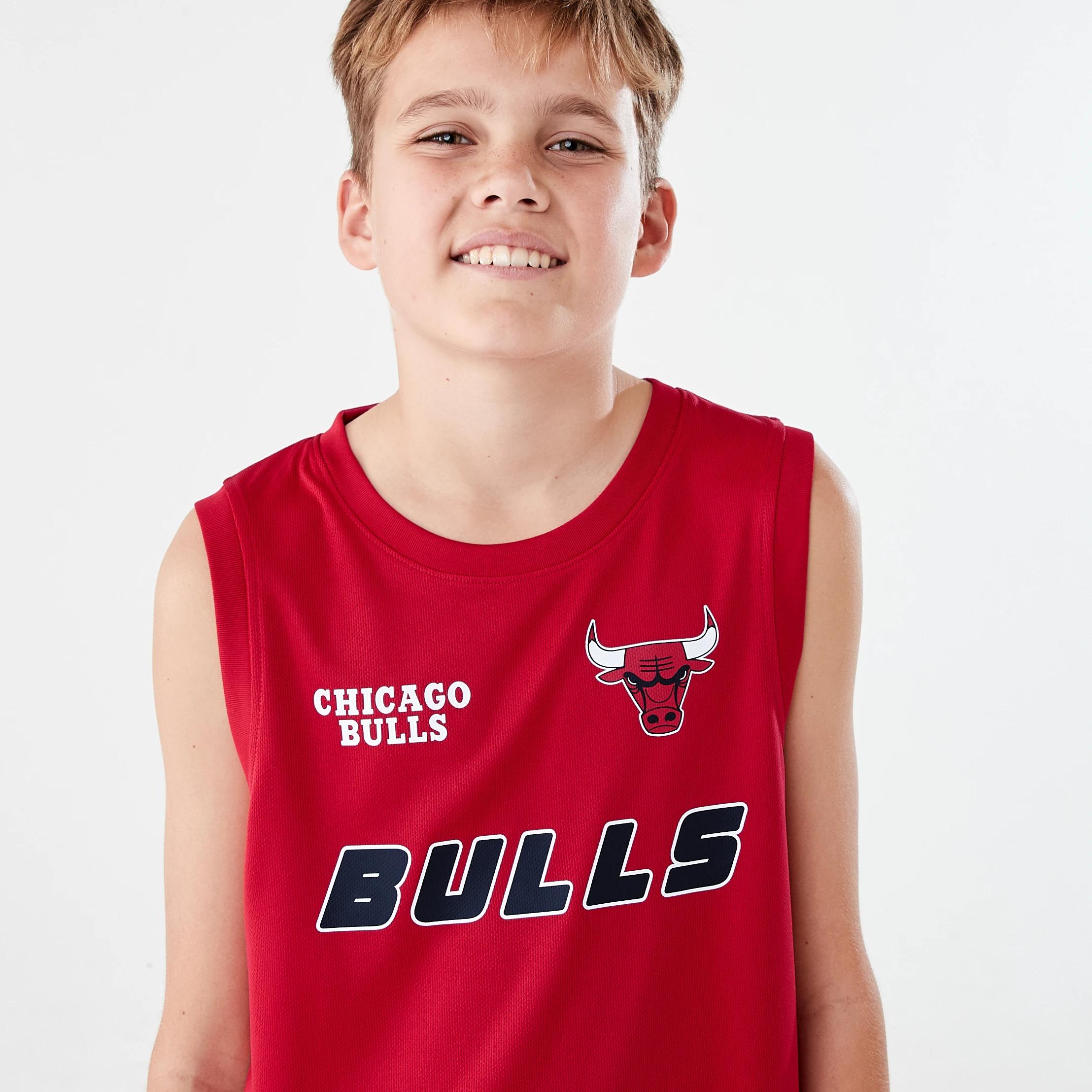 5 Official NBA Kids Mesh Tank RED BULLS MESH TANK, 5 of 8