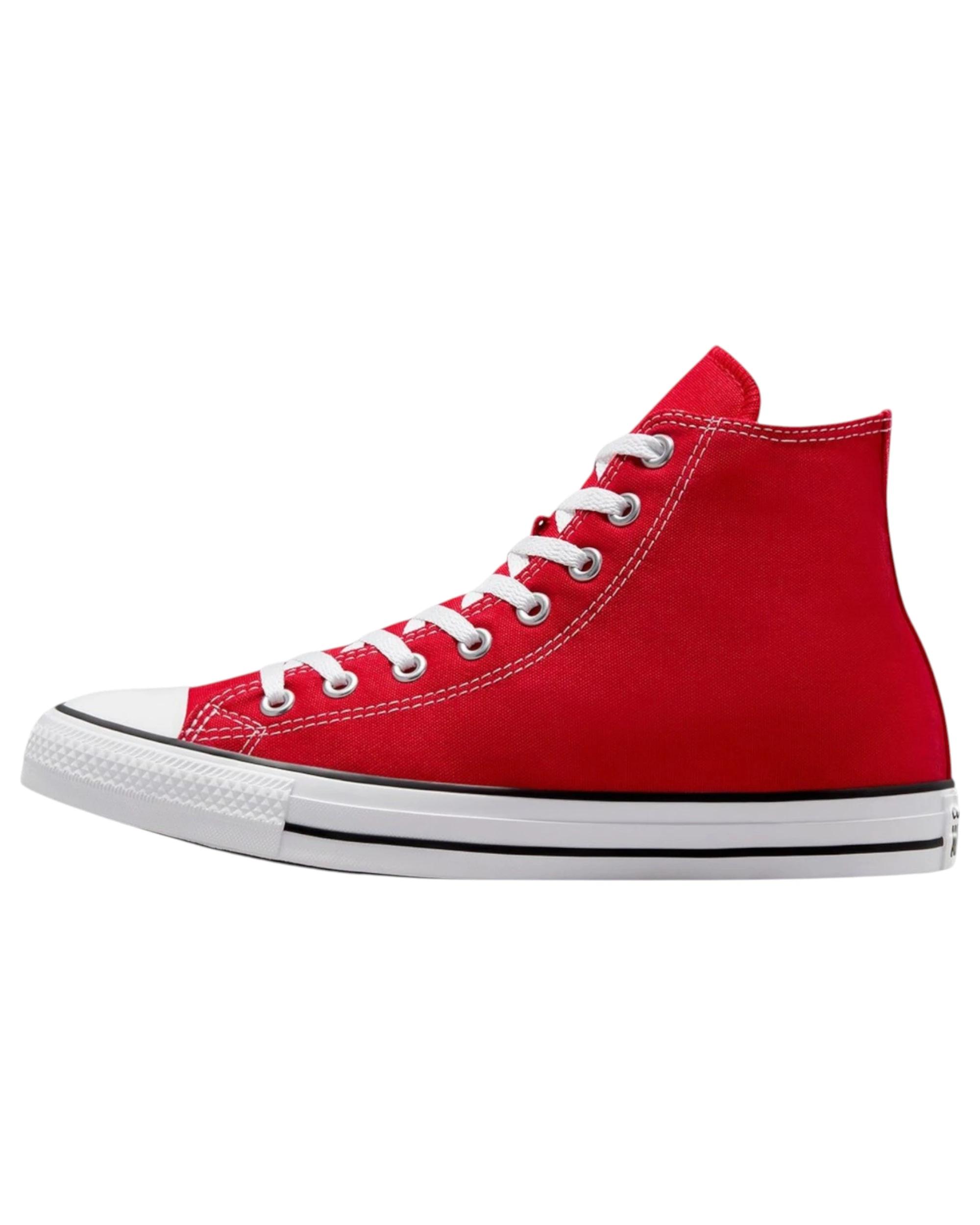 6 Converse Unisex Chuck Taylor All Star Classic High Top Casual Shoes Red, 6 of 7