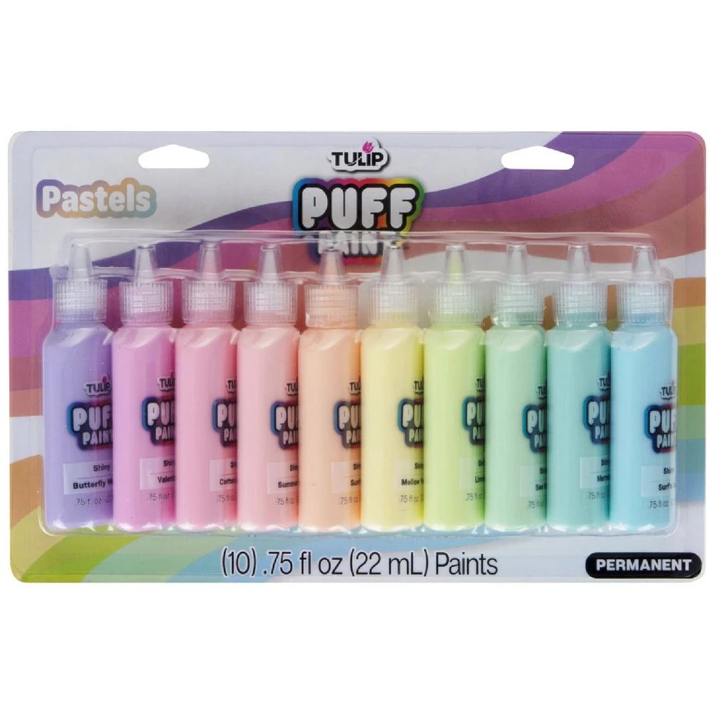 1 Tulip Dimensional Puff Fabric Paint Pastels 10 Pack, 1 of 4