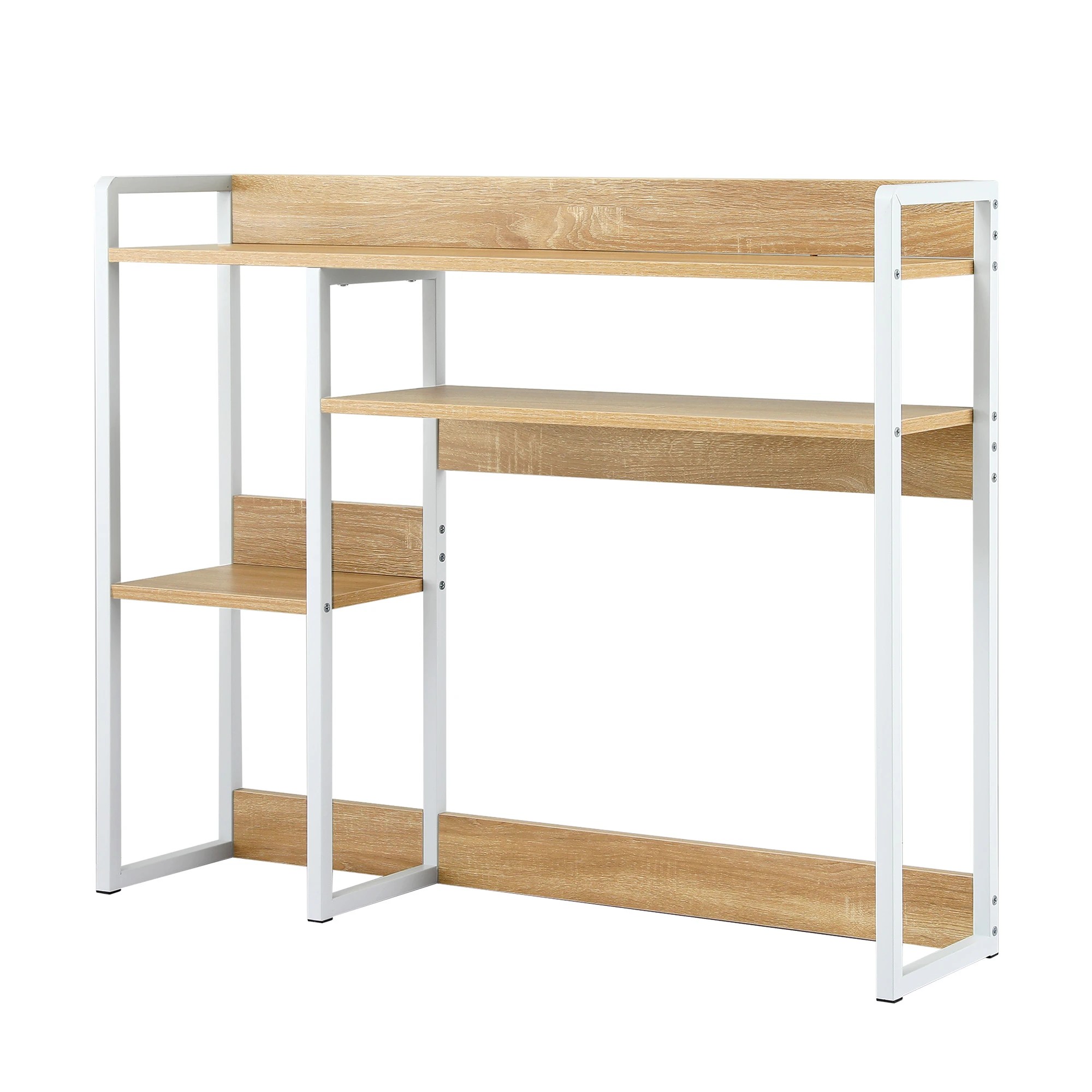 1 Artiss Artist Desk Organizer 2-Tier Desk Shelf Depth Asymmetrical Desk Hutch Dorm - Multi, 1 of 9
