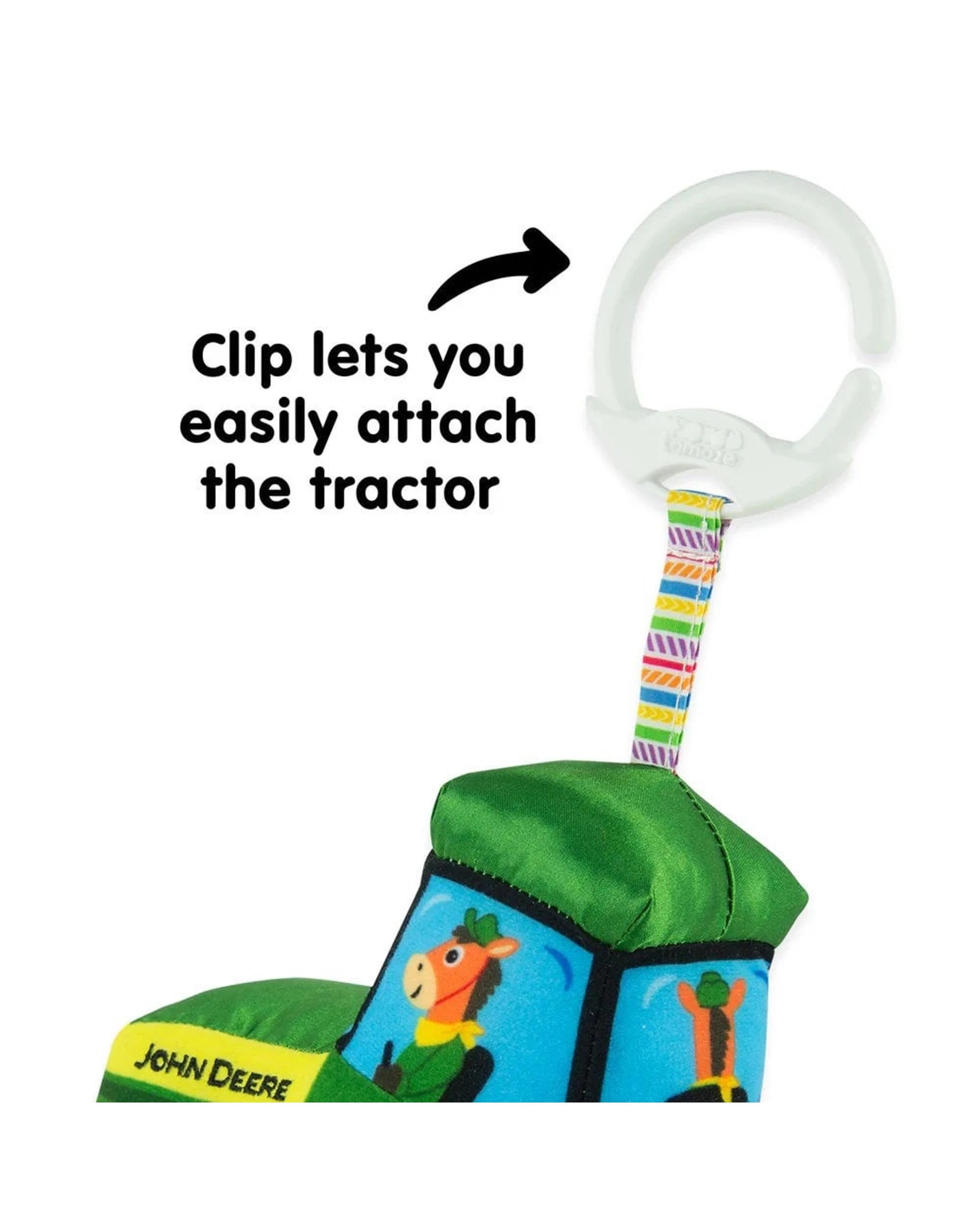 6 Lamaze John Deere Clip and Go Tractor, 6 of 7