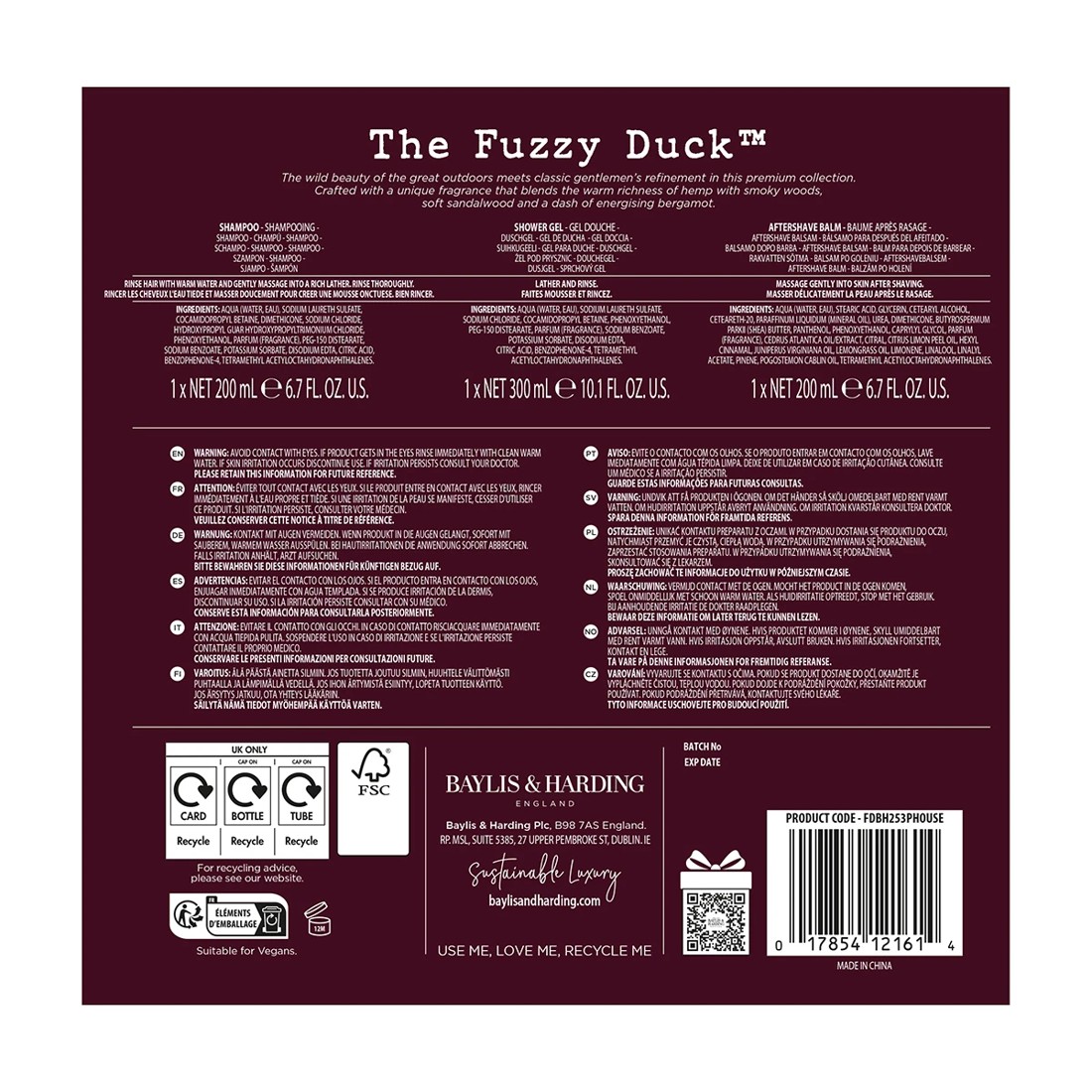 4 Baylis & Harding The Fuzzy Duck Refreshing Shower Kit - Bergamot, Hemp and Sandalwood, 4 of 4