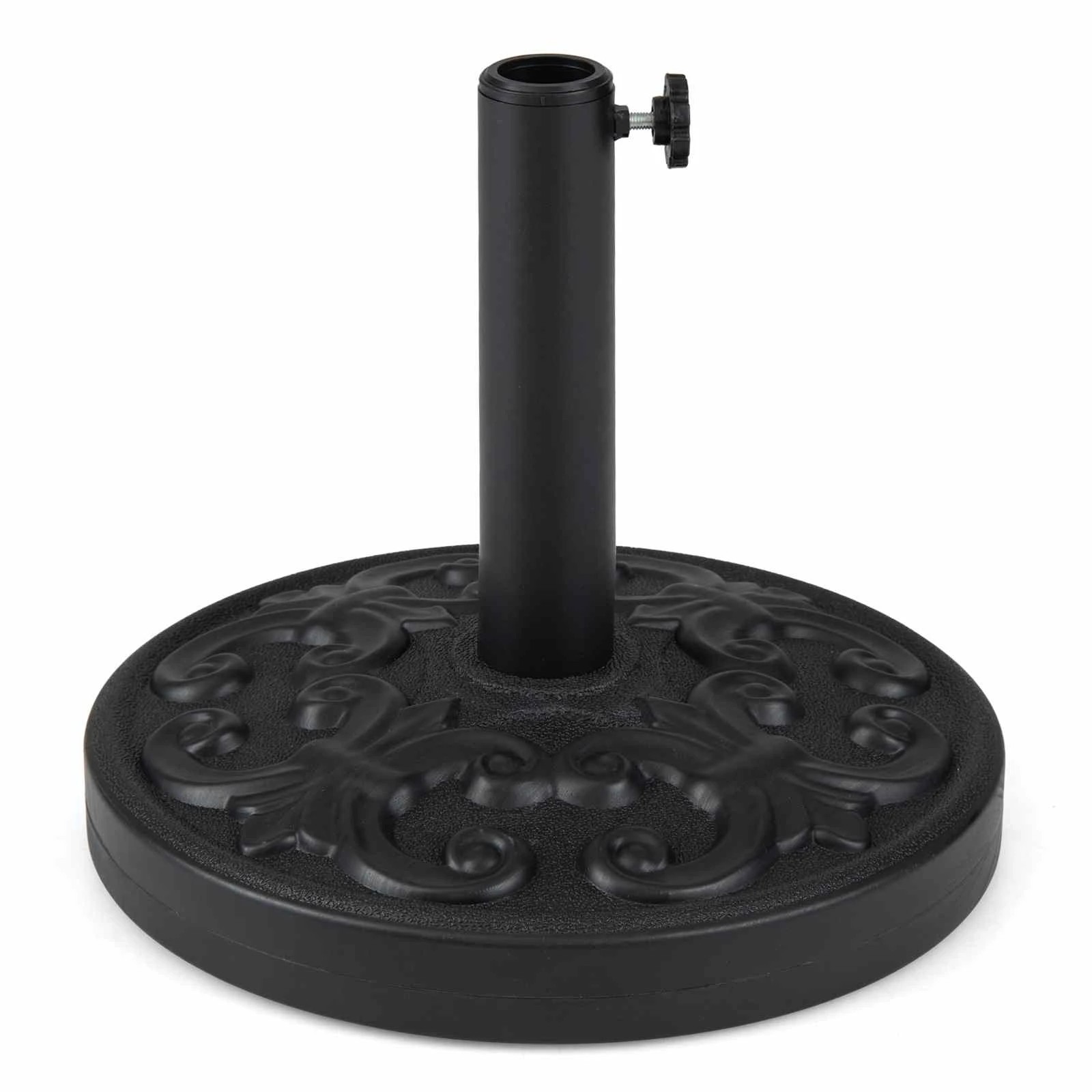 1 Costway Concrete Patio Umbrella Base 12kg Round Weighted Stand Parasol Holder, 1 of 1