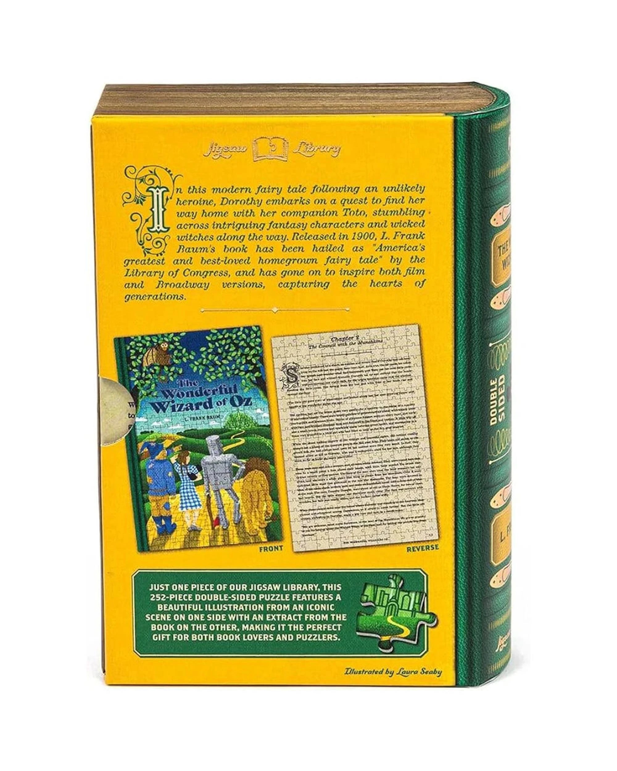 2 Professor Puzzle Jigsaw Library The Wonderful Wizard of Oz 252 Piece Double-Sided Jigsaw Puzzle, 2 of 3