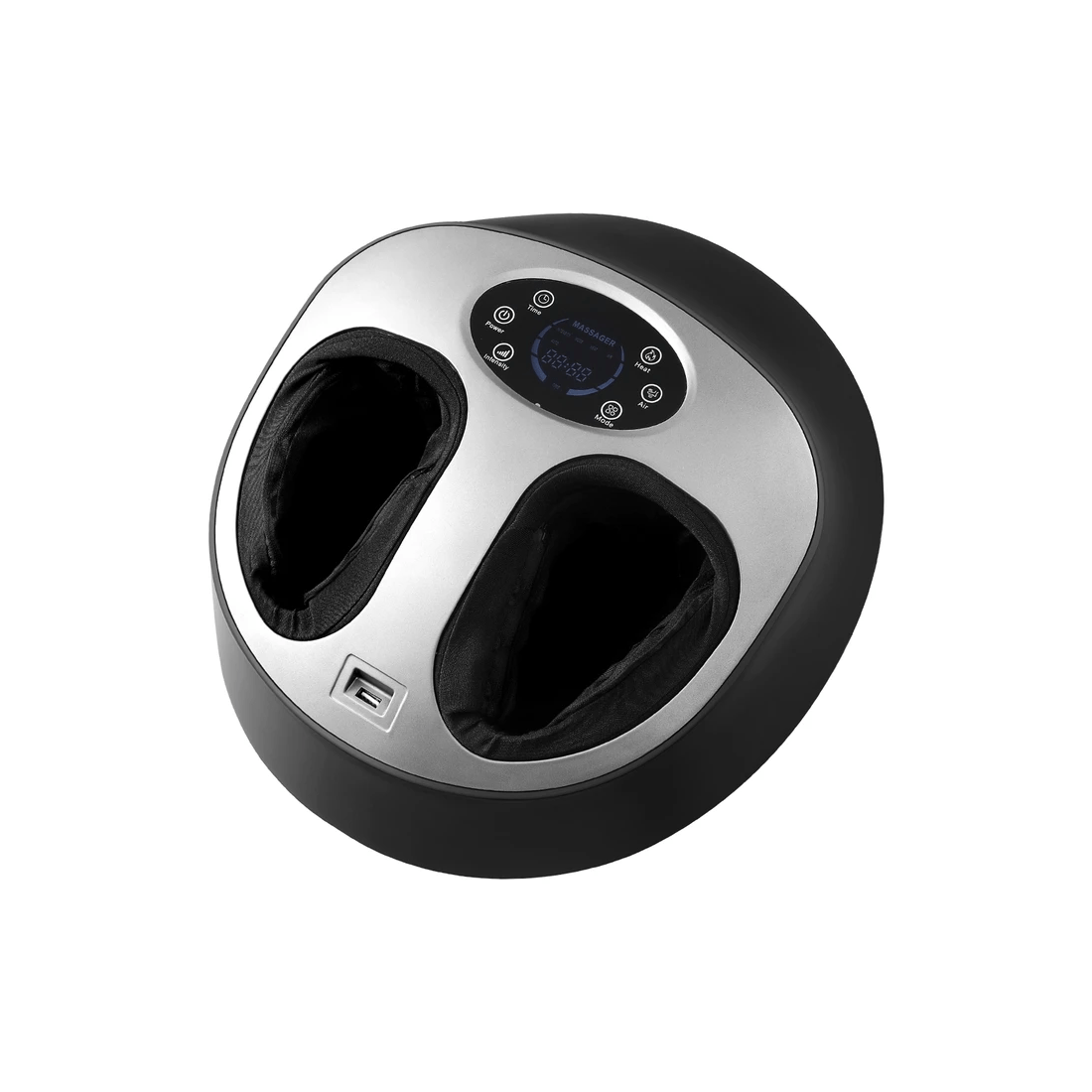 1 Livemor Kneading Heated Foot Massager Electric Massagers - Black, 1 of 6