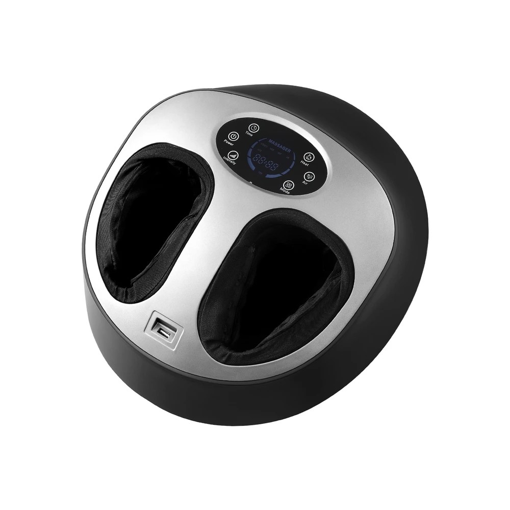 1 Livemor Kneading Heated Foot Massager Electric Massagers - Black, 1 of 5