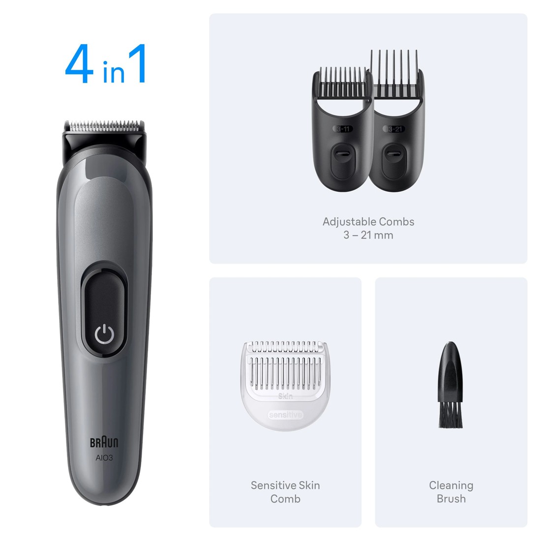 9 Braun All-in-One Series 3 Grooming Kit, 9 of 9
