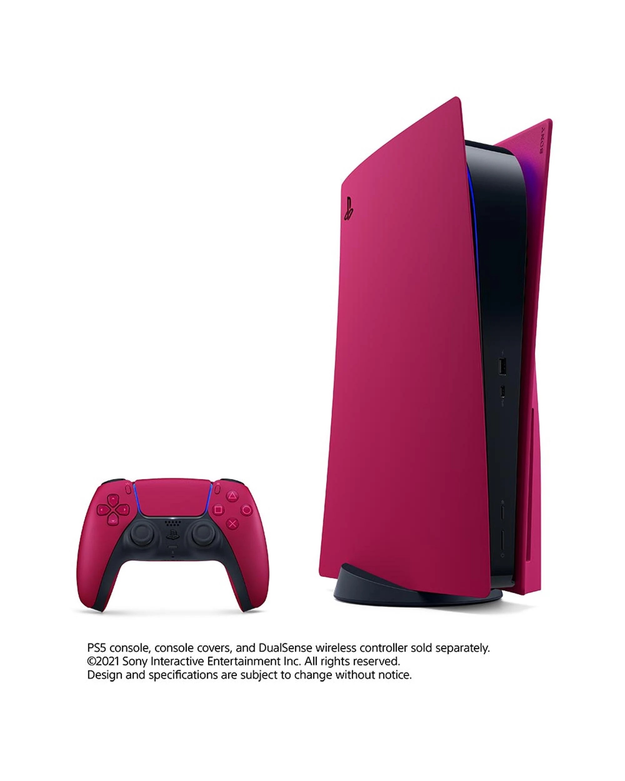 2 Sony PlayStation 5 Cosmic Red Console Cover - Red, 2 of 2