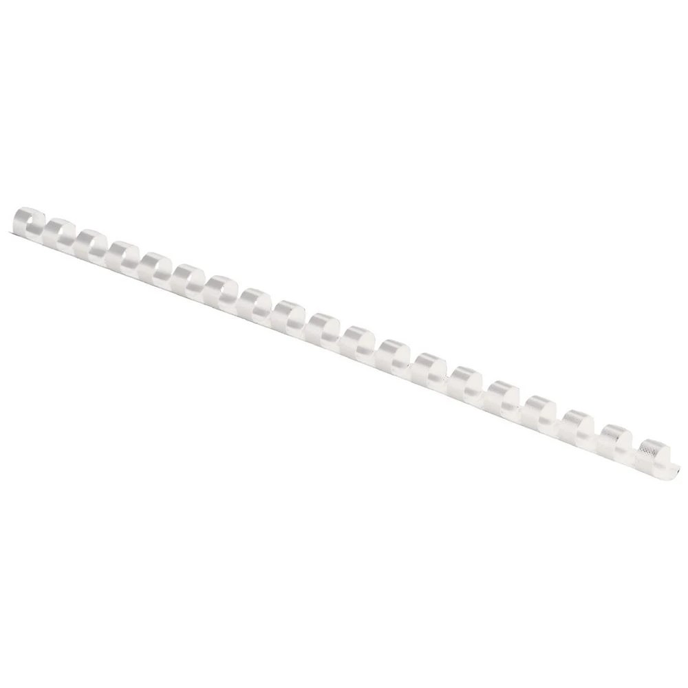 3 Fellowes Binding Combs 21 Loop 6mm White 25 Pack, 3 of 4