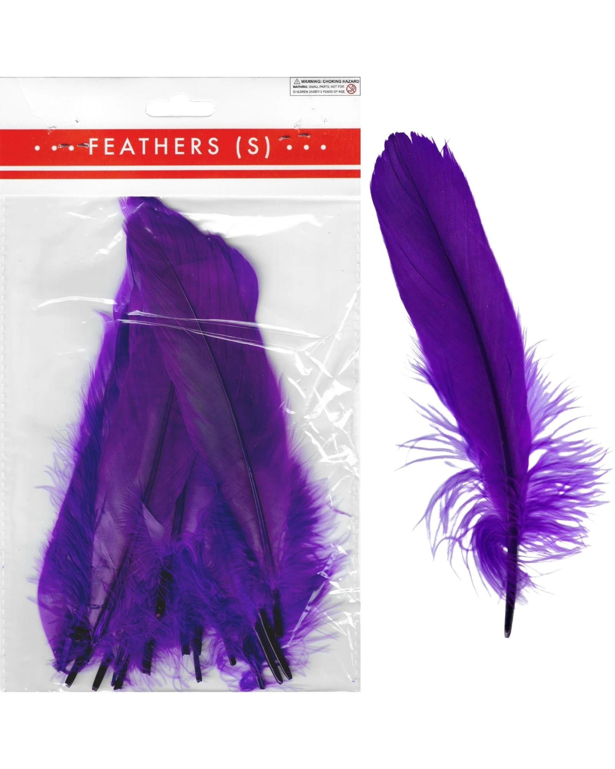 1 JD Party Feathers 17cm - Purple, 1 of 1