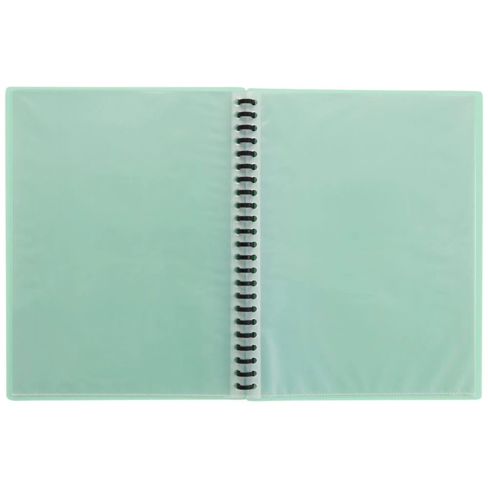 4 J.Burrows A4 Refillable Display Book 20 Pockets Mint, 4 of 5
