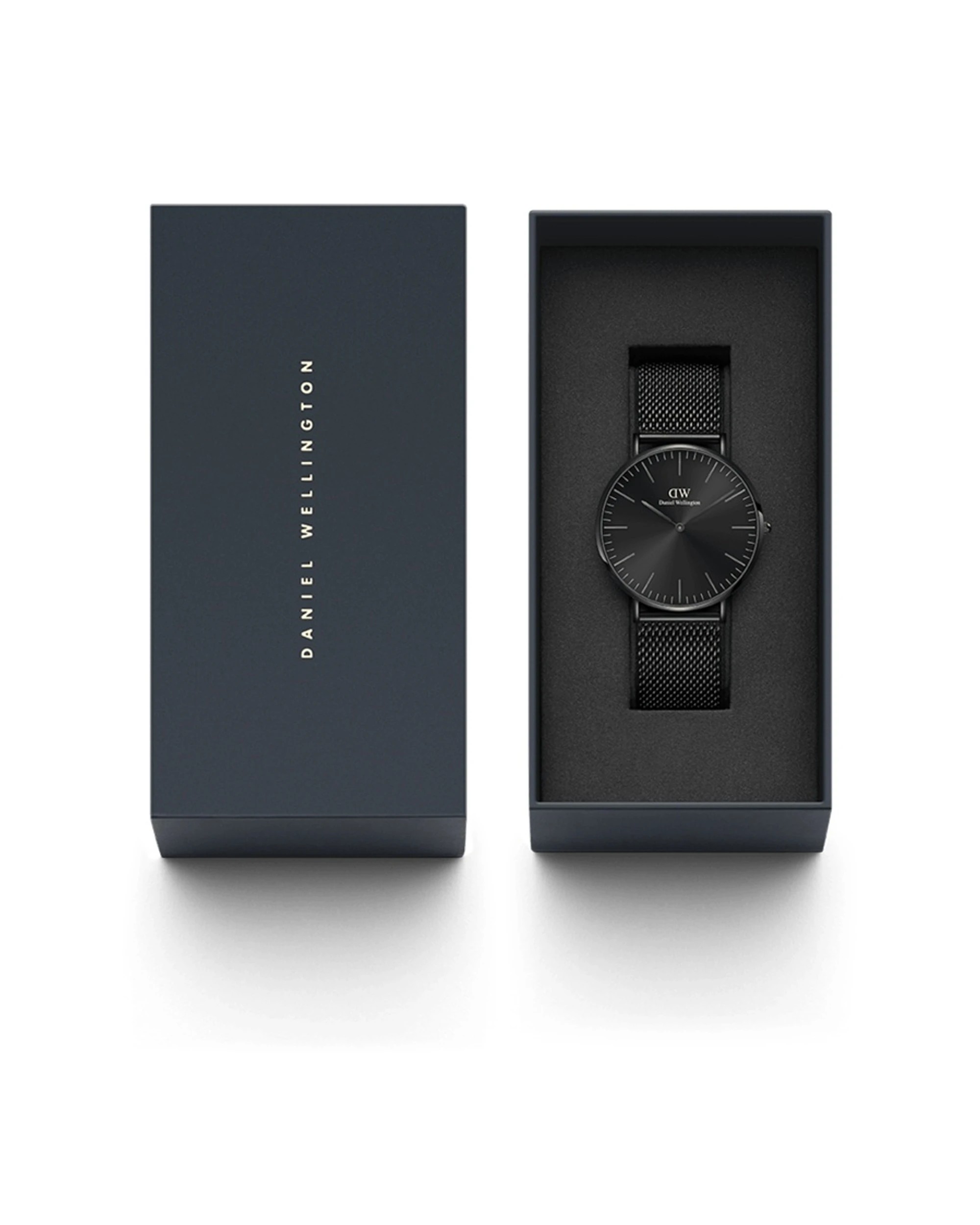 6 Daniel Wellington Classic 40mm Ashfield Black Onyx Mesh Watch, 6 of 6
