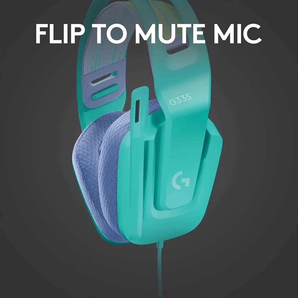 4 Logitech G335 Wired Gaming Headset - Mint
 - Multi-Coloured, 4 of 5