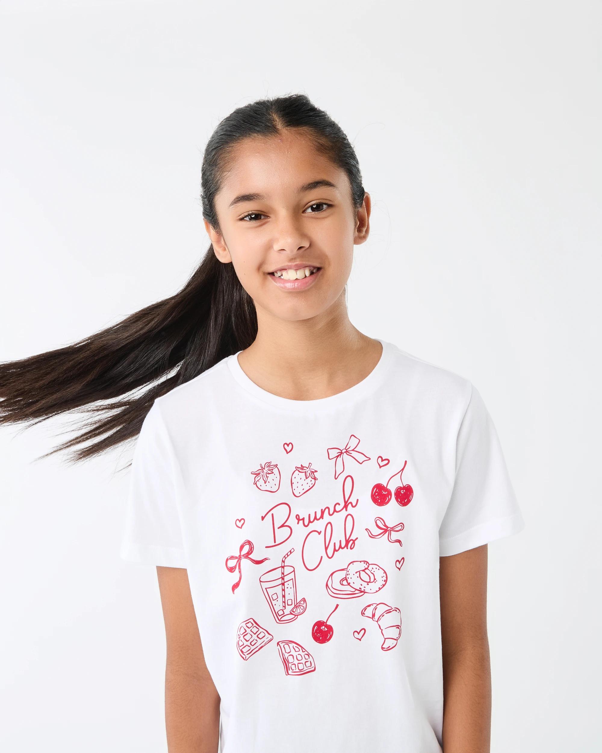 3 Short Sleeve Print T-shirt Wht Brunch, 3 of 7