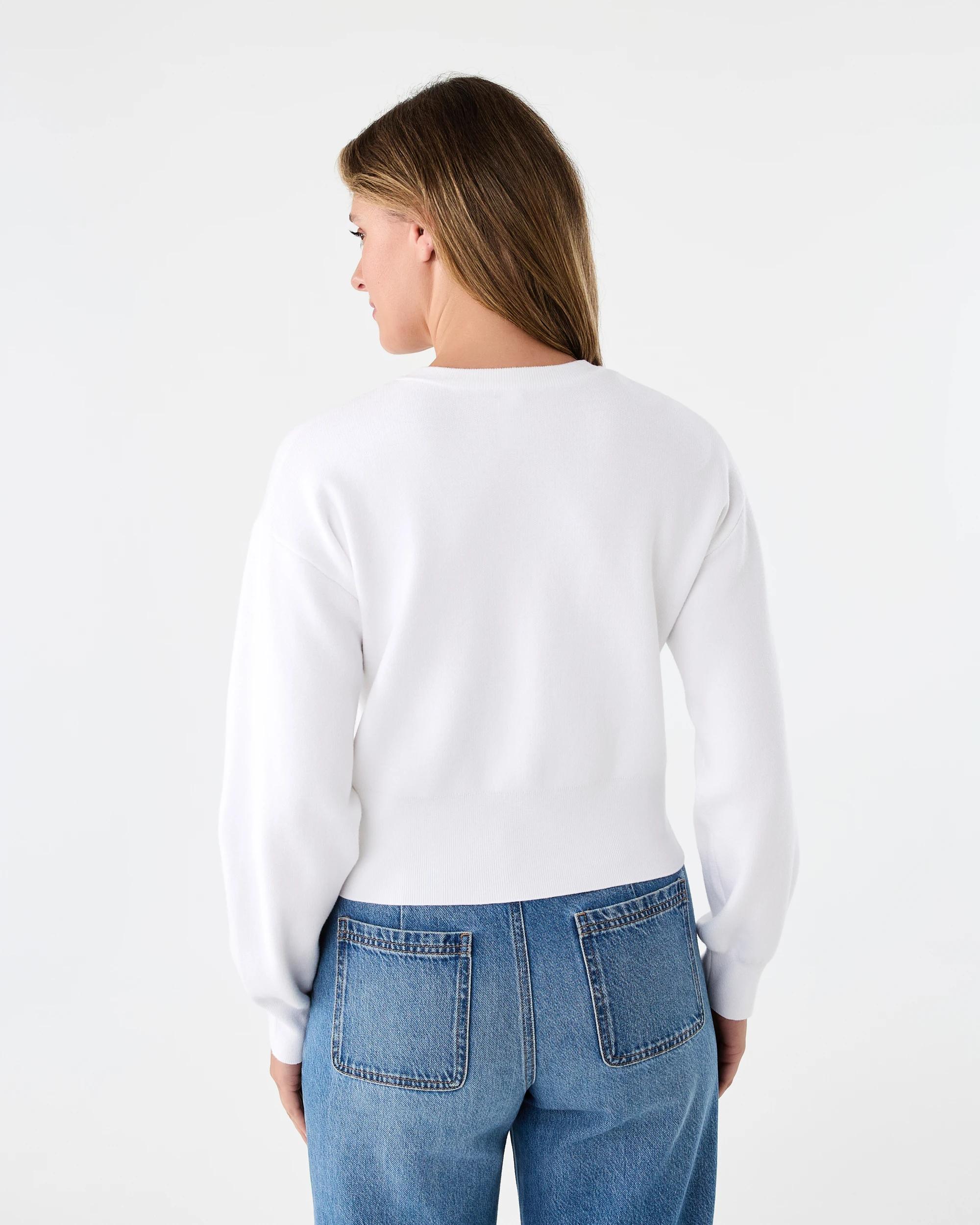 3 Compact Button Cardigan Cld White, 3 of 7