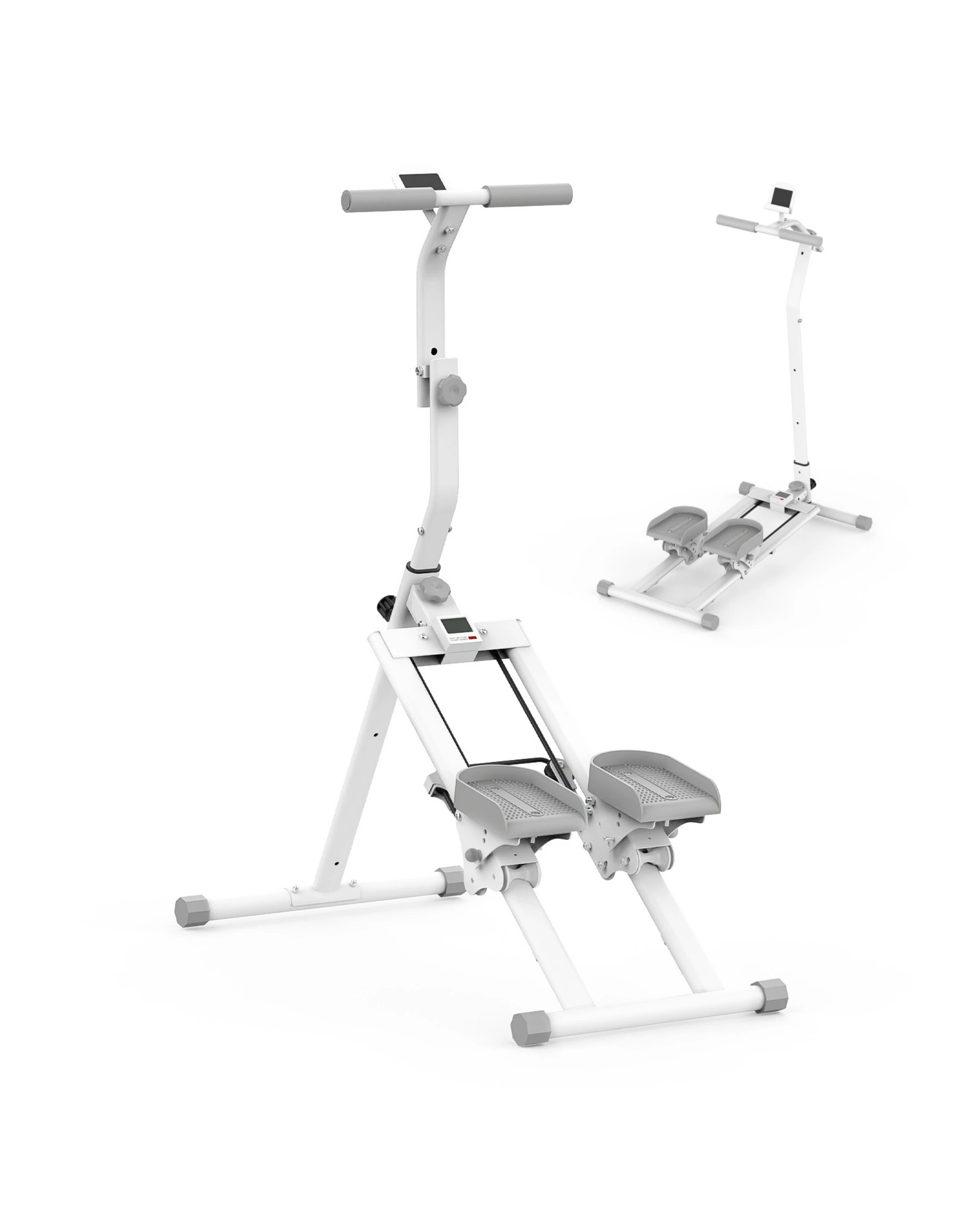 1 Advwin Stair Stepper for Home, Multi-Functional Adjustable Stair Climber for Full-Body Workout, 120KG Capacity, White, 1 of 7