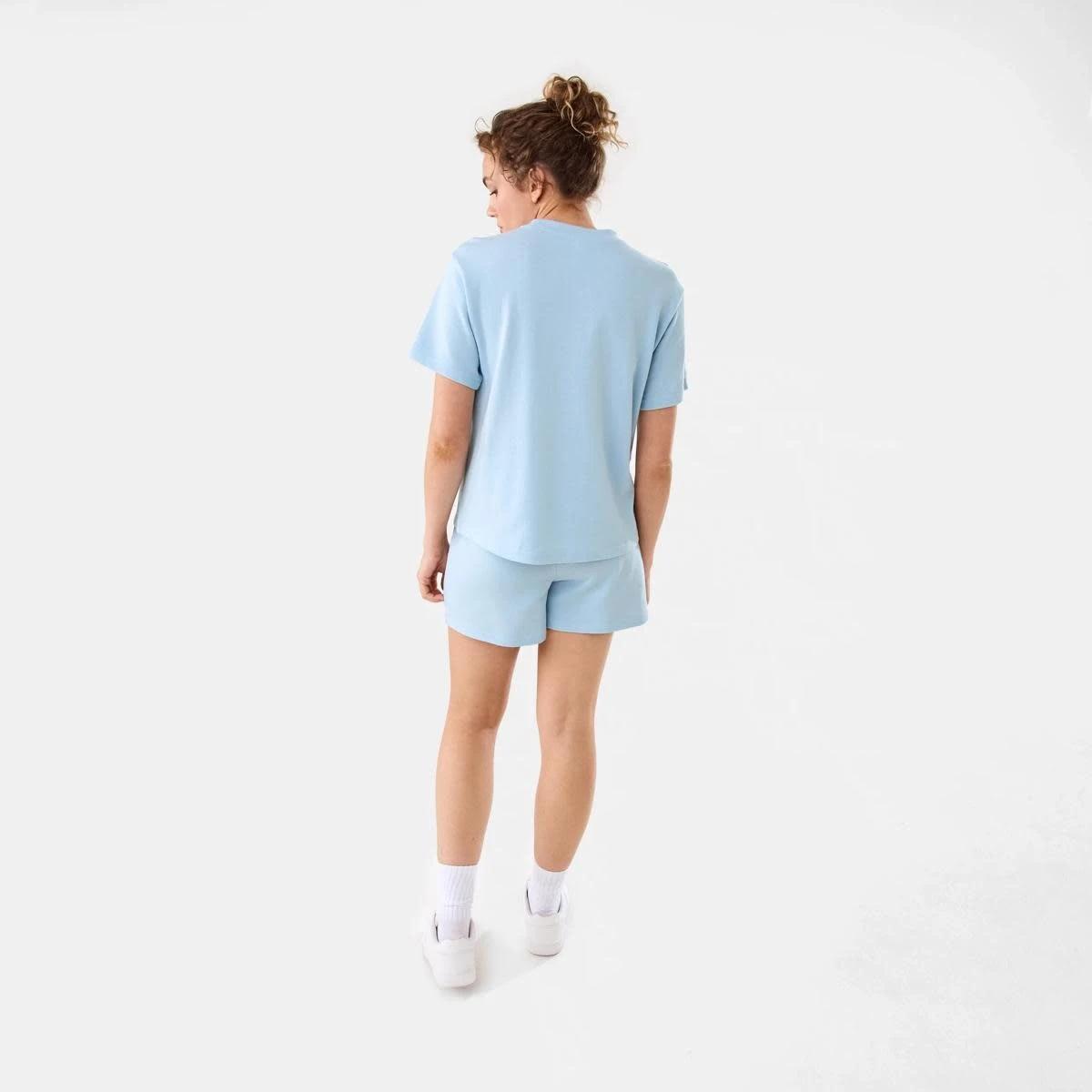 4 Active Womens Terry T-shirt Blu Spindl, 4 of 7