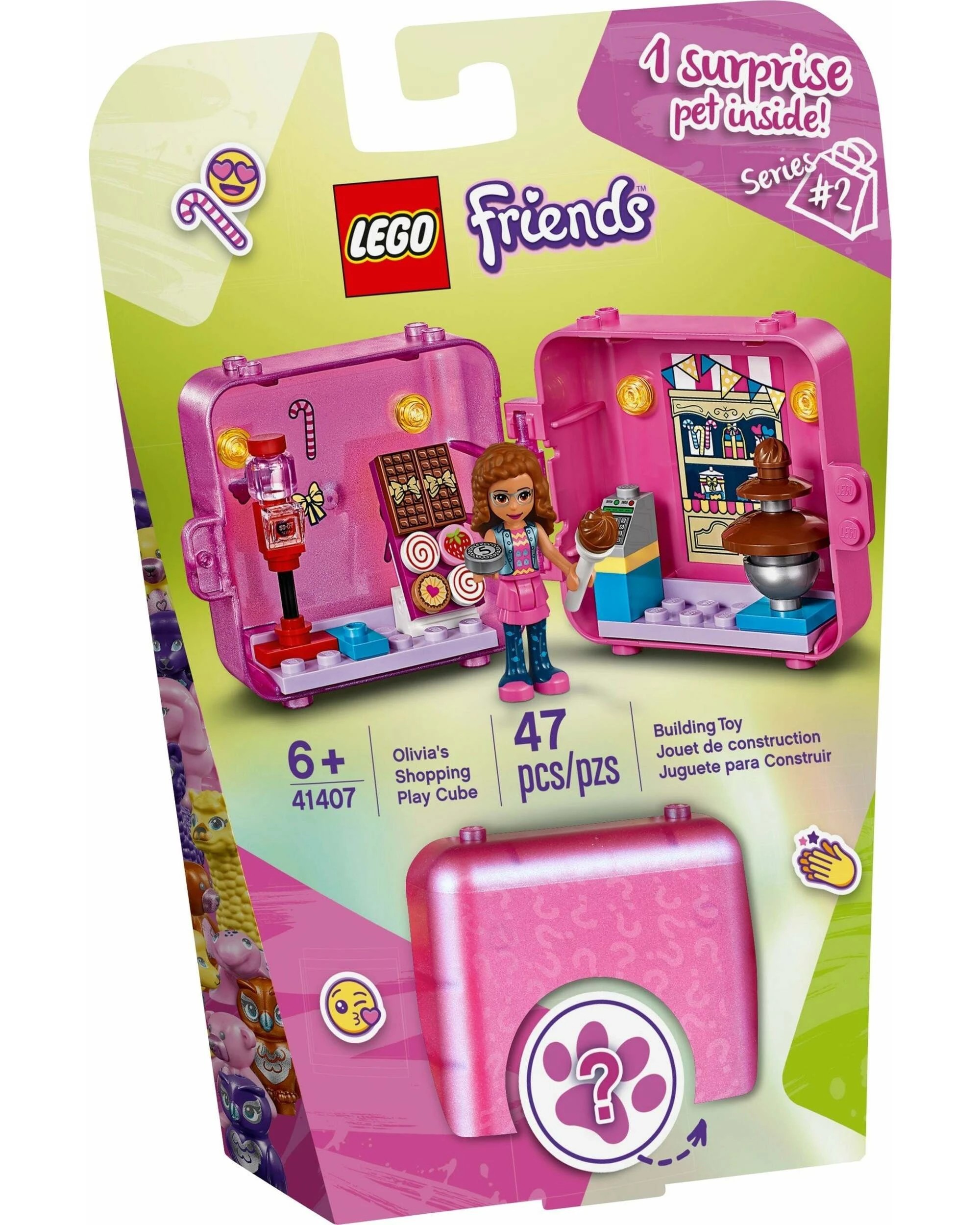 1 LEGO 41407 Olivia's Shopping Play Cube: Mini Candy Store Fun!, 1 of 3