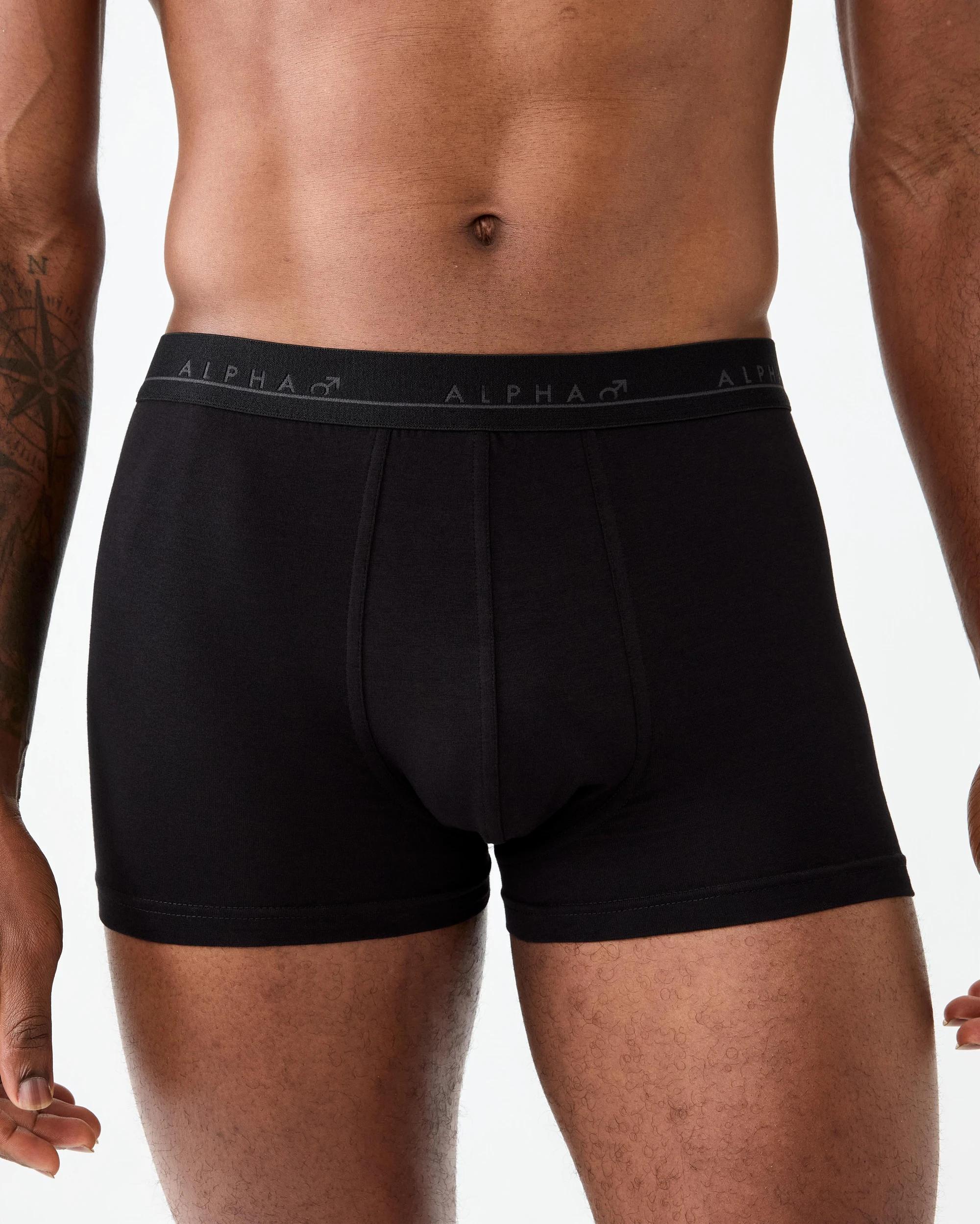 6 5 Pack Plain Trunks Black, 6 of 10