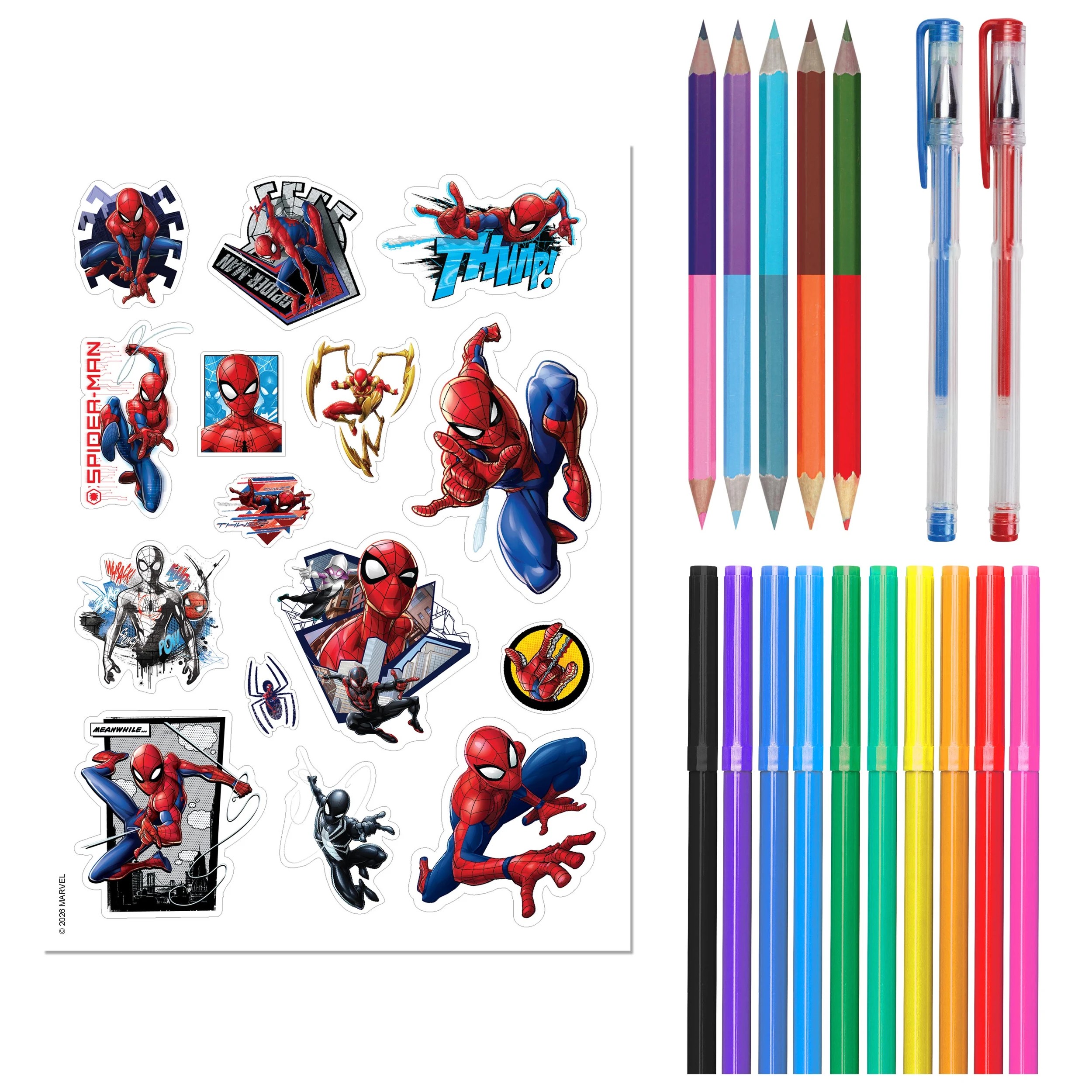 3 Kaleidoscope Marvel Spider-Man Colouring Carry Case - Book, 3 of 7