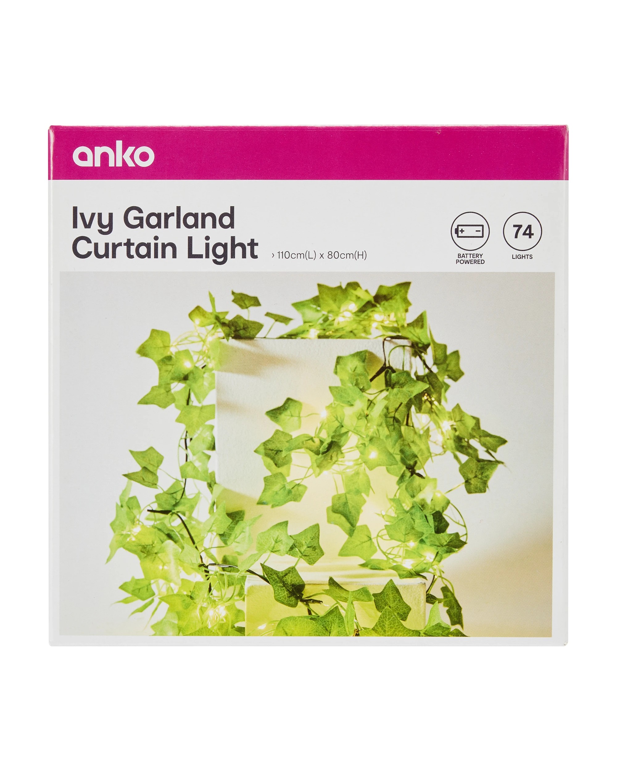 6 Ivy Garland Curtain Light, 6 of 6