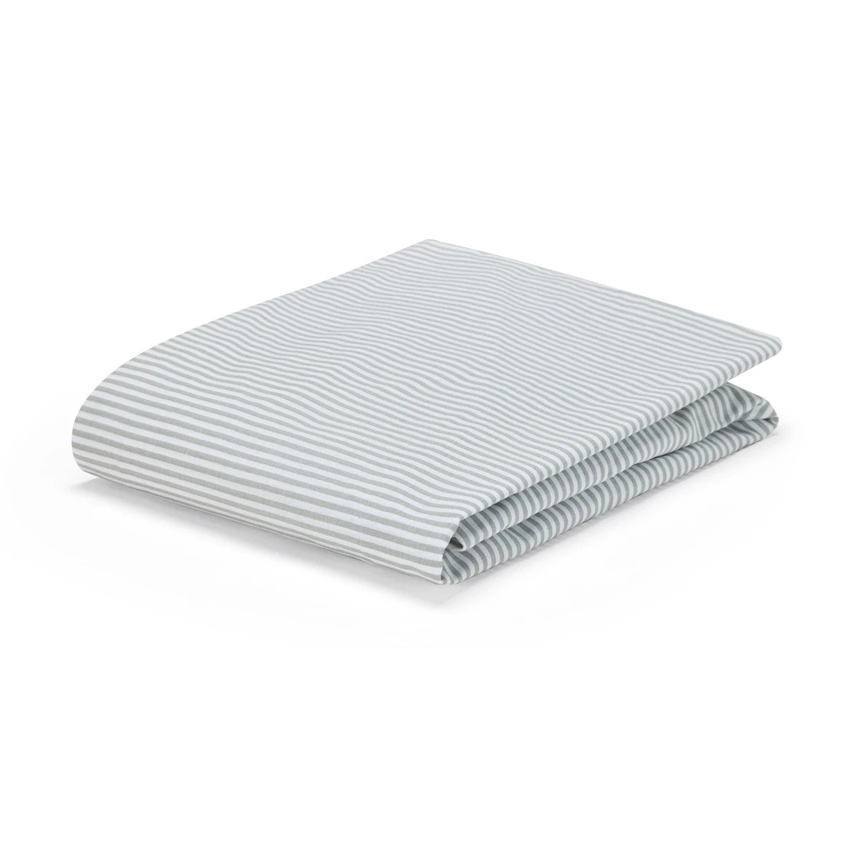 2 2 Pack Cotton Fitted Cot Sheets - White and Stripe, 2 of 6