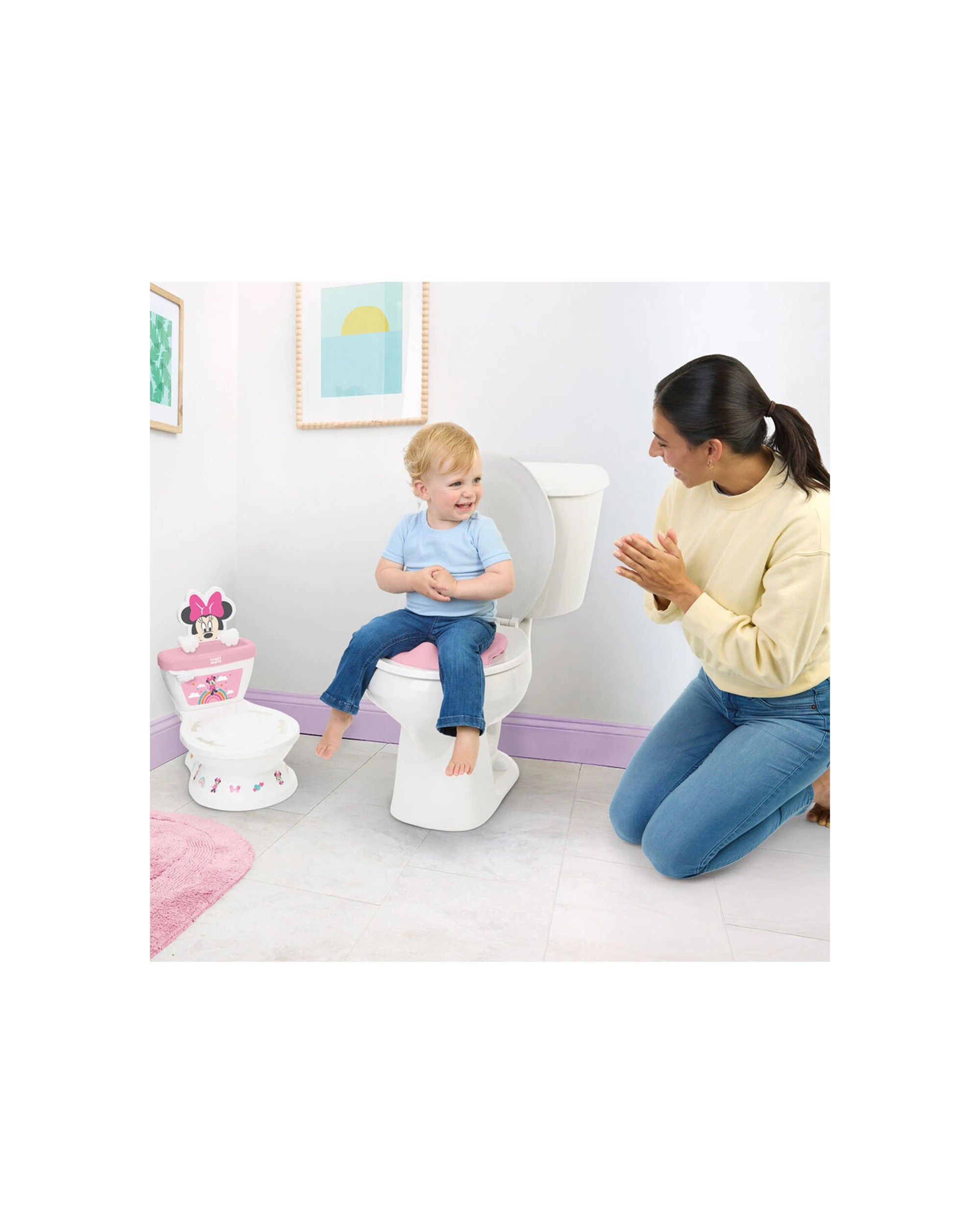 4 Disney Junior Minnie Mouse My Size Potty 2 In 1 Kids Toilet Training System 18m - Multi, 4 of 6