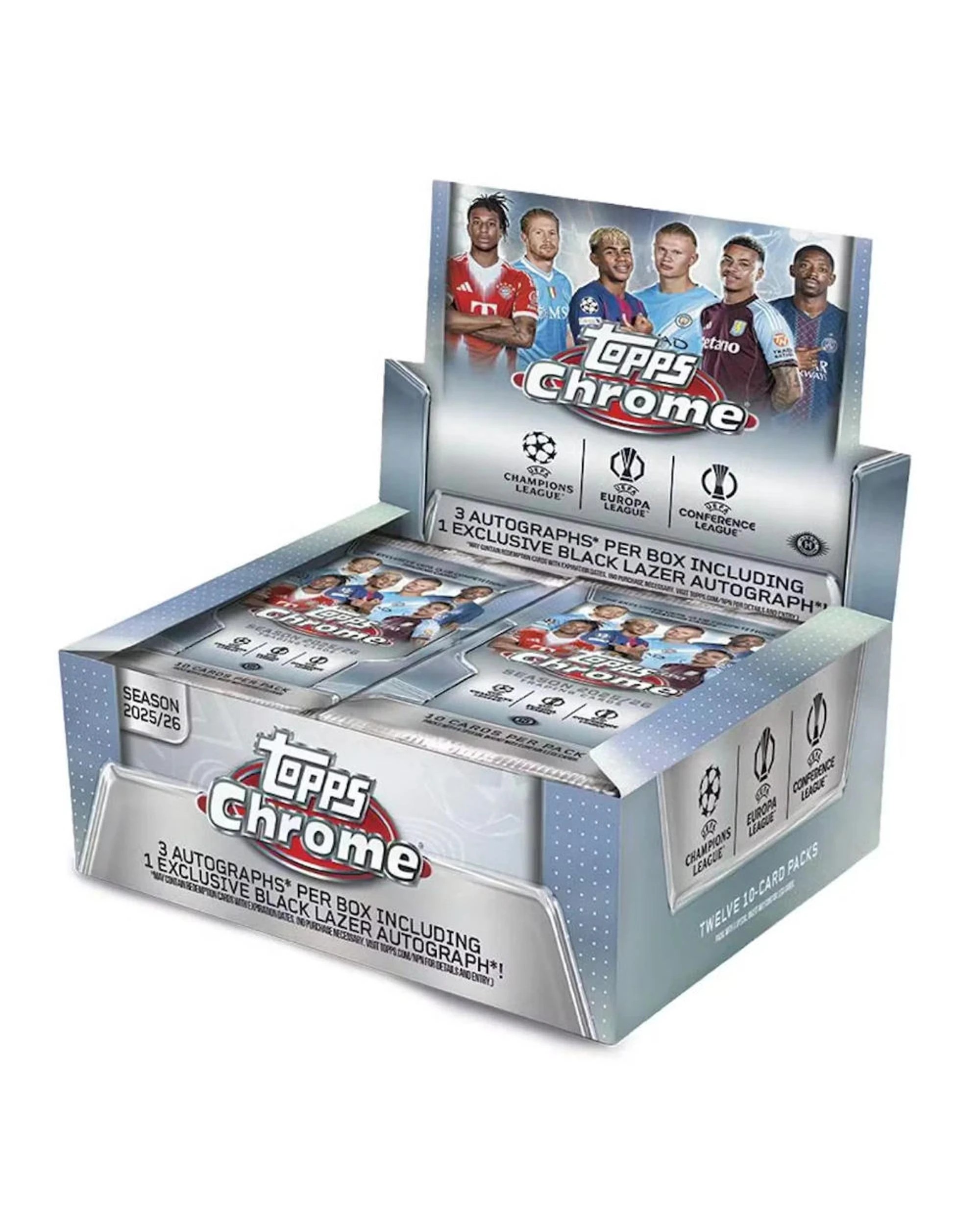 1 Topps 2025/2026 Chrome UEFA Club Competitions Soccer Jumbo Box, 1 of 9