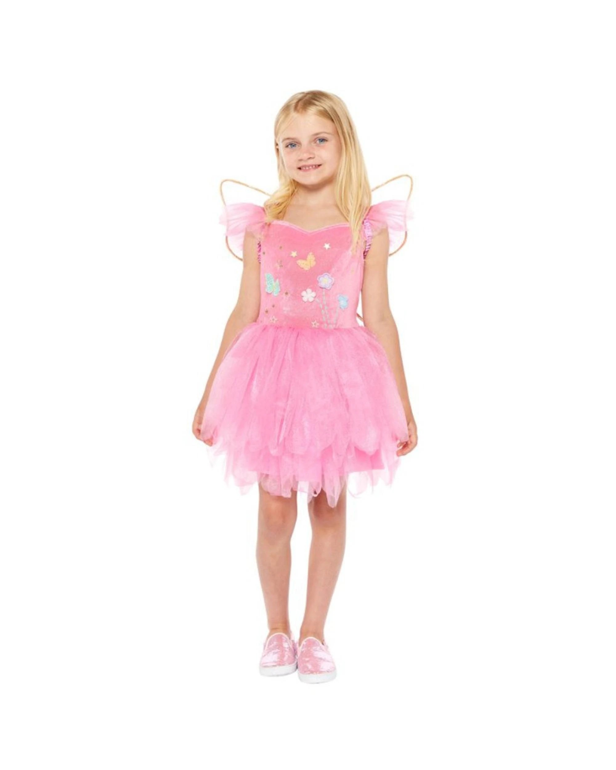 1 Pink Fairy Kids Costume Size 4-6 Years, 1 of 4