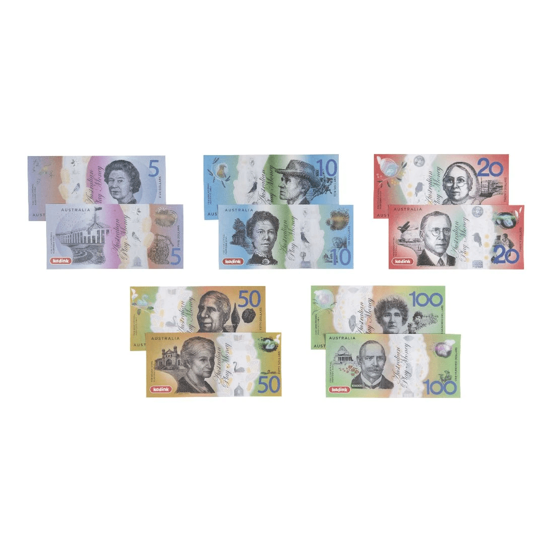 3 Kadink Australian Play Notes 50 Pack, 3 of 3