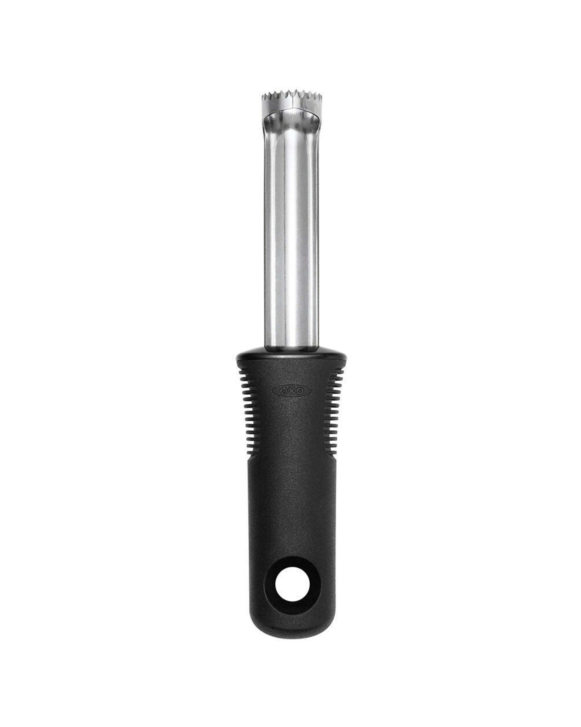 1 Oxo Stainless Steel Serrated Blade Fruit Corer With Good Grips Handle Non-slip
 - Black, 1 of 2