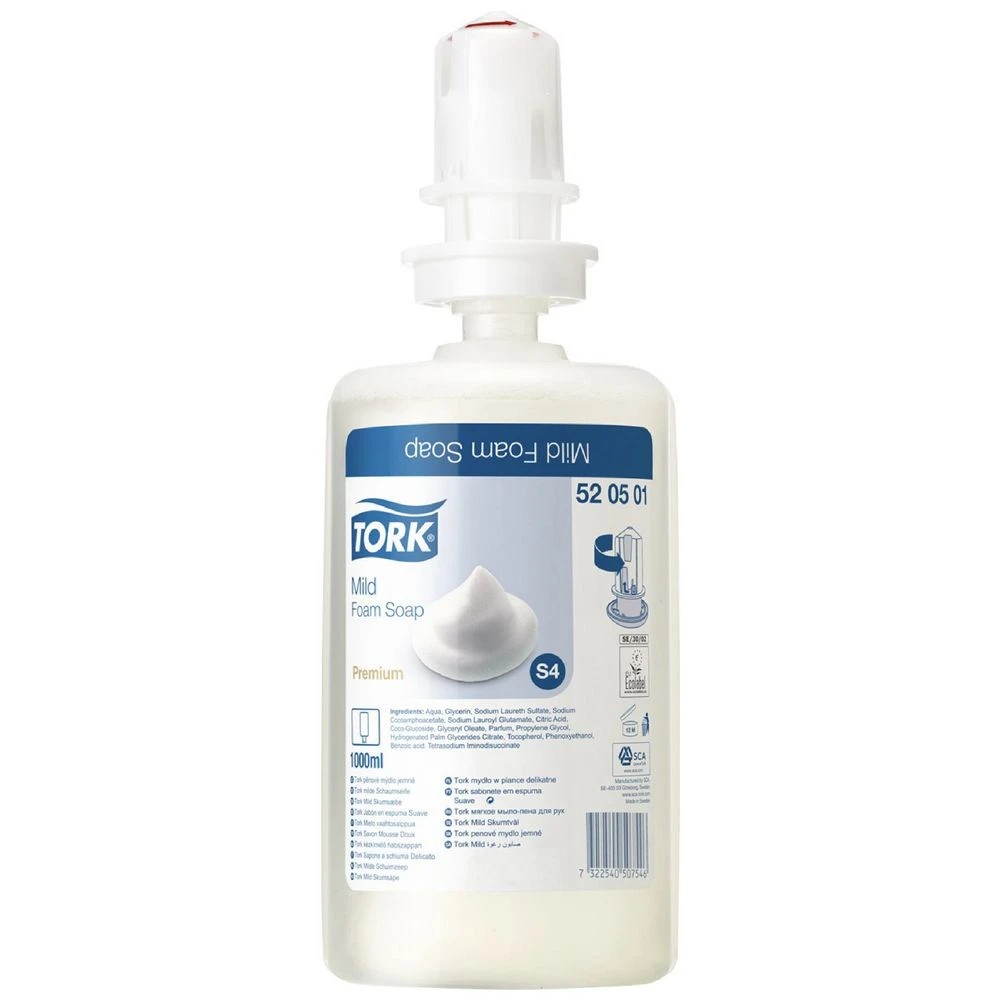 1 Tork Premium Mild Foam Soap Cartridge 1L 6 Pack, 1 of 1