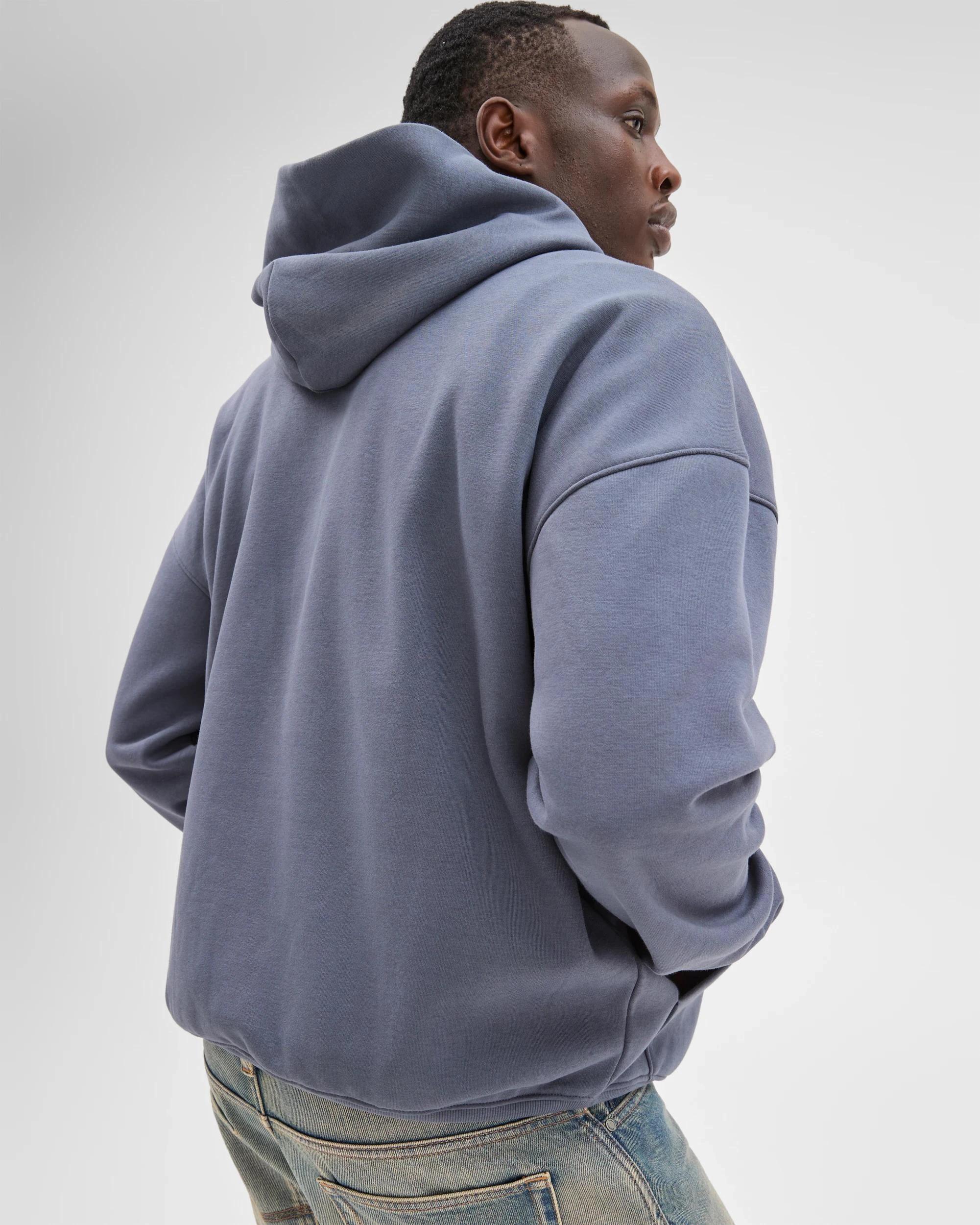 5 Commons Australian Cotton Blend Heavyweight Oversized Hoodie OMBRE BLUE, 5 of 5