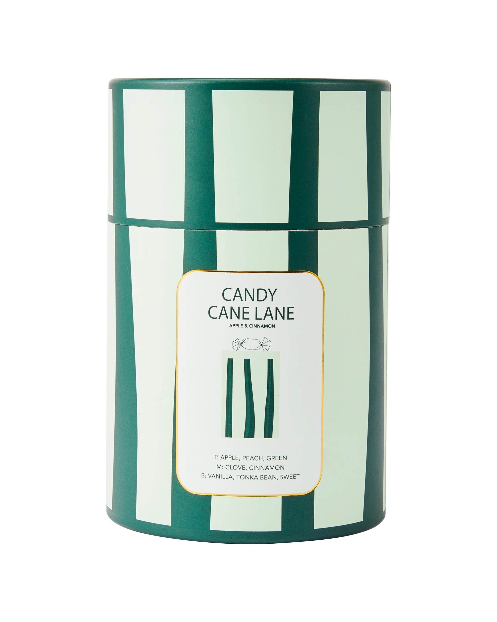 5 Christmas Green Candy Cane Lane Candle, 5 of 6