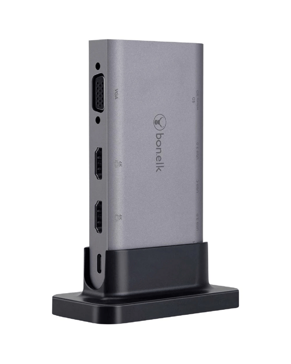 Bonelk Desktop Series 9-in-1 USB-C Multiport Hub Space Grey