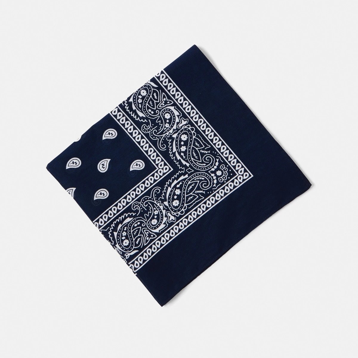 3 Paisley Hair Bandana - Navy, 3 of 7