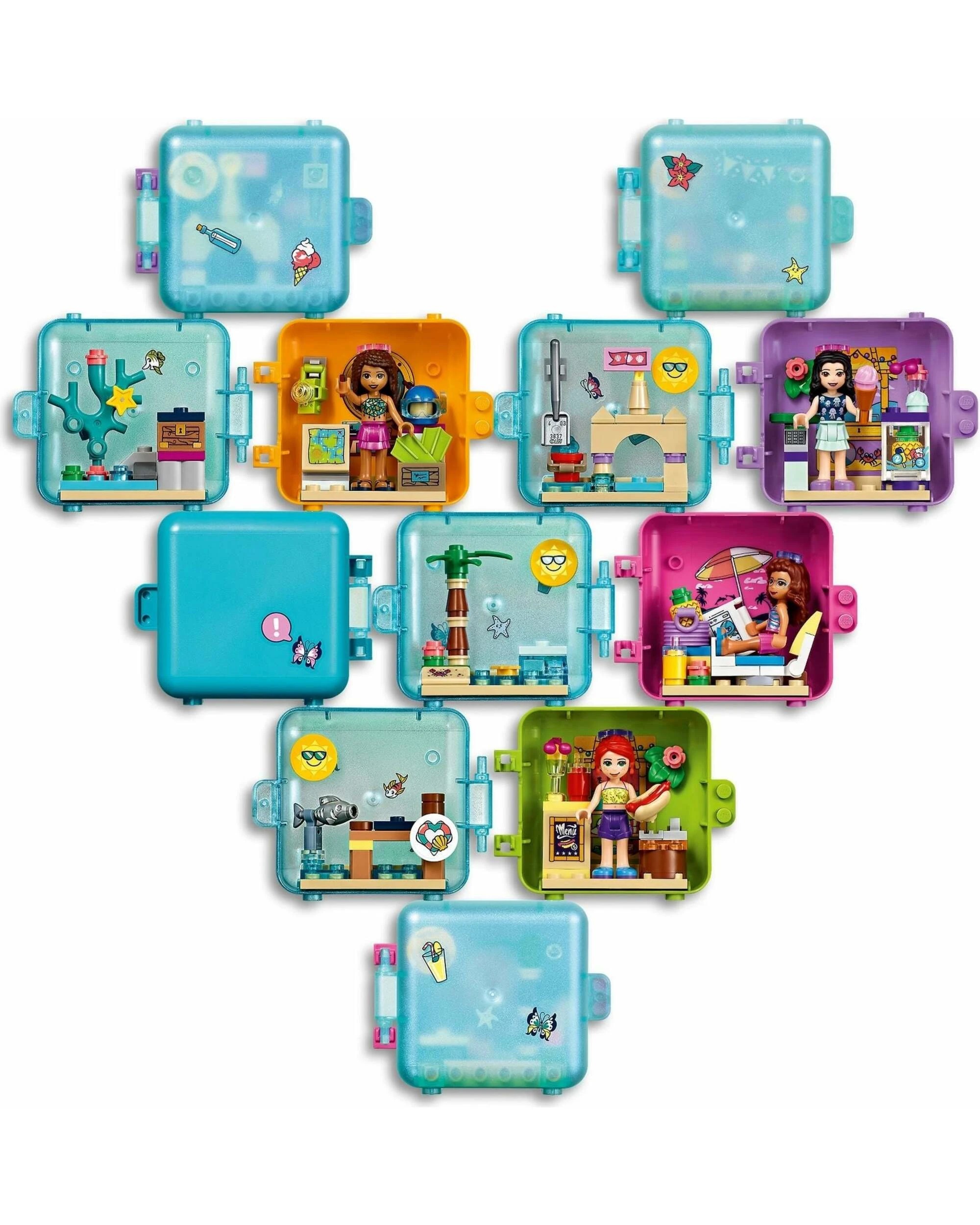 3 LEGO 41411 Stephanie's Summer Play Cube: Beach DJ Fun, 3 of 5