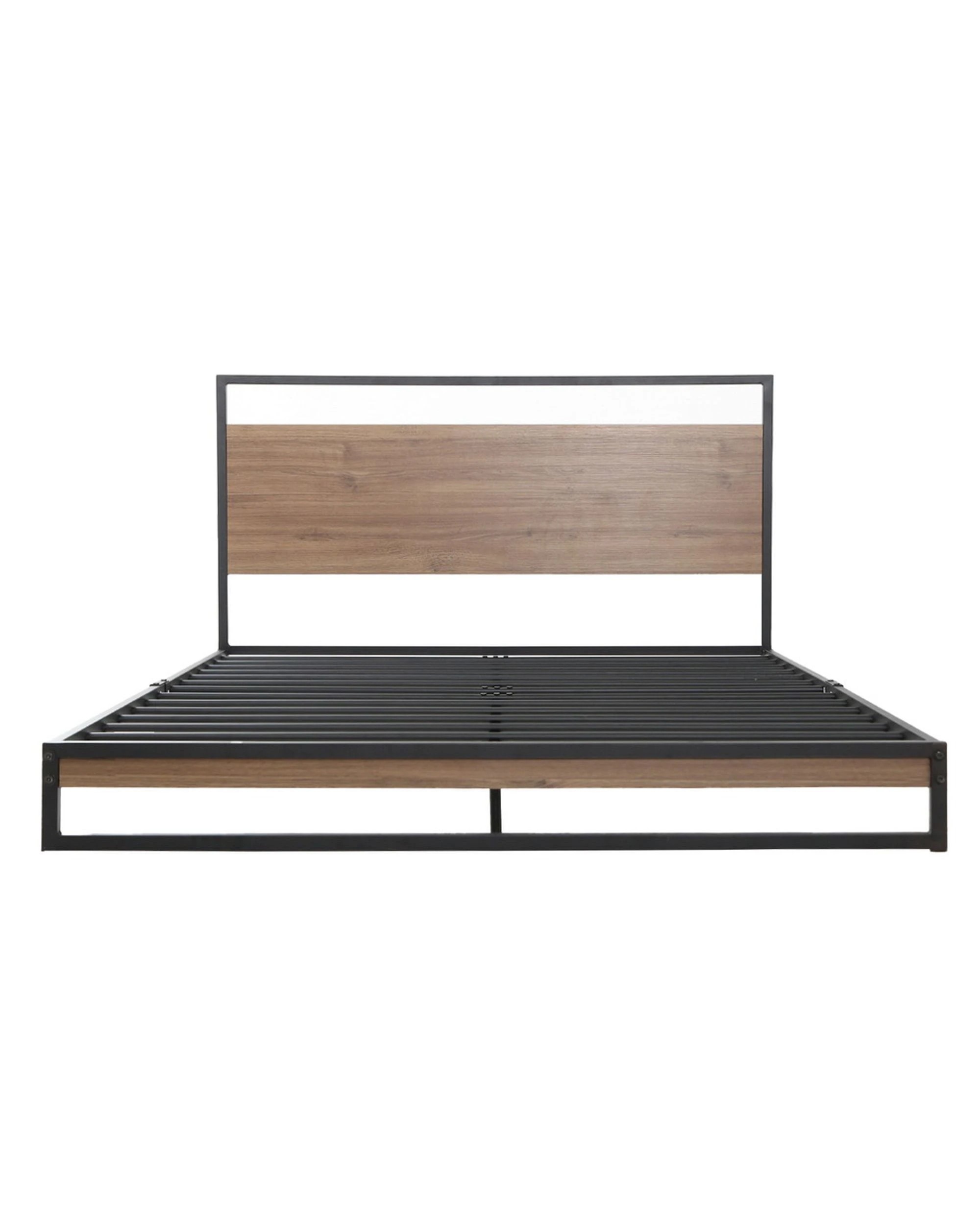 2 Artiss Bed Frame Queen Size Metal Frame Dane
 - Black, 2 of 6