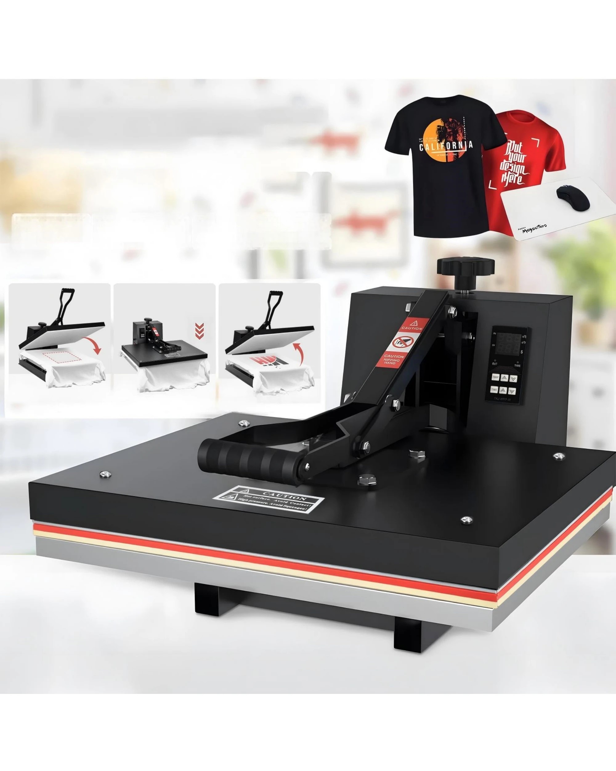 4 Advwin Heat Press Machine 40x60 High Pressure Digital - Black, 4 of 8