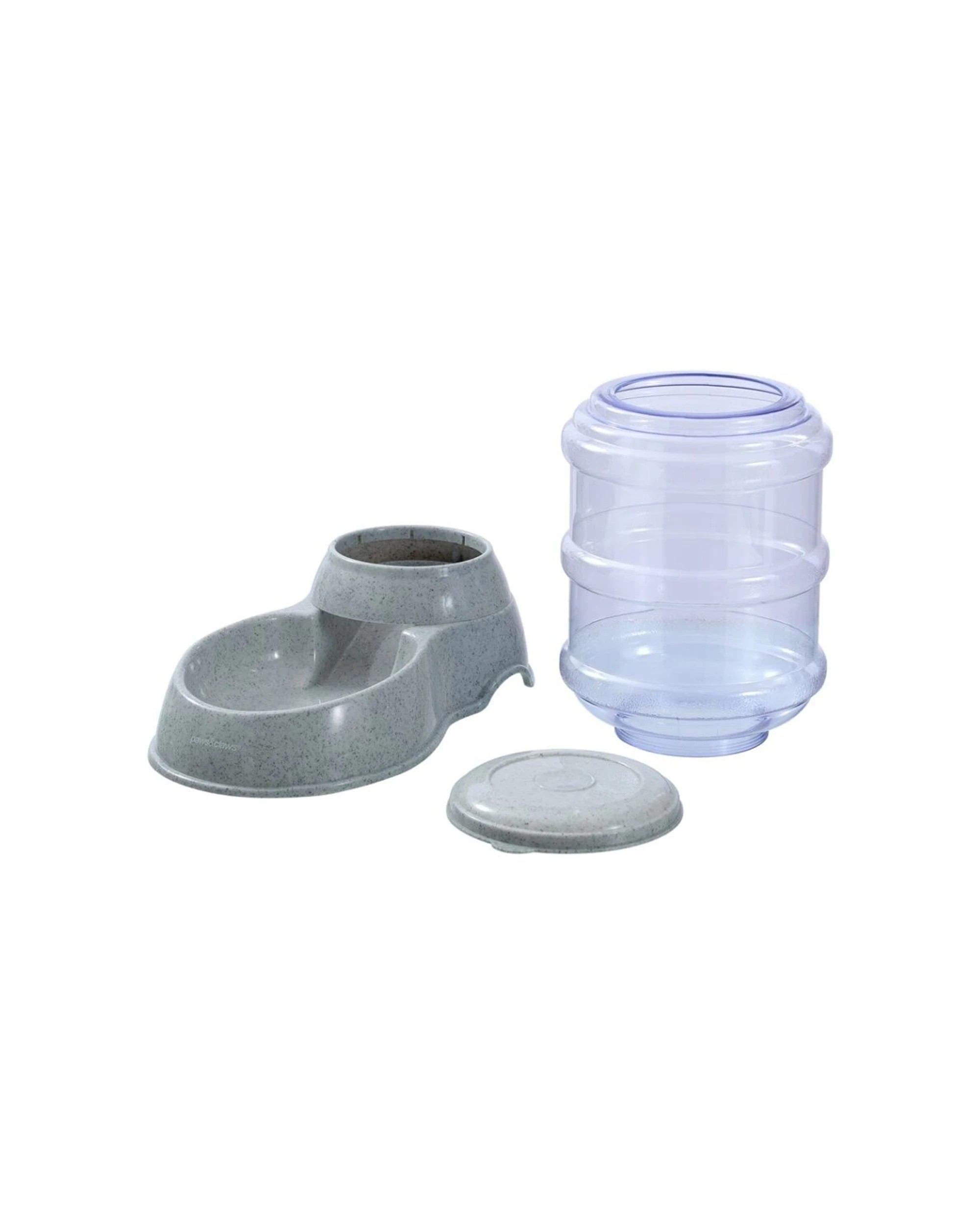 5 Paws And Claws Barrel Pet Food Dispenser Easy To Refill Durable 3.8L - Grey, 5 of 6