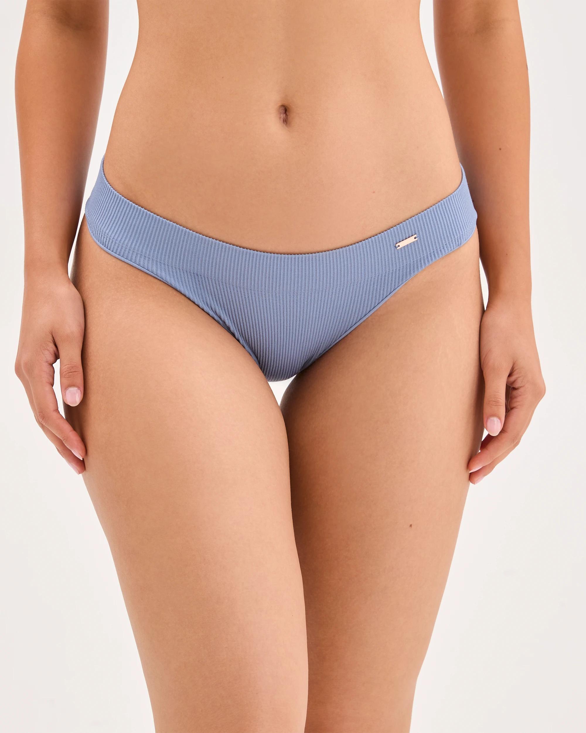 2 Lily Loves 2 Pack Rib Seamfree Brazilian Briefs COUNTRY BLUE, 2 of 6