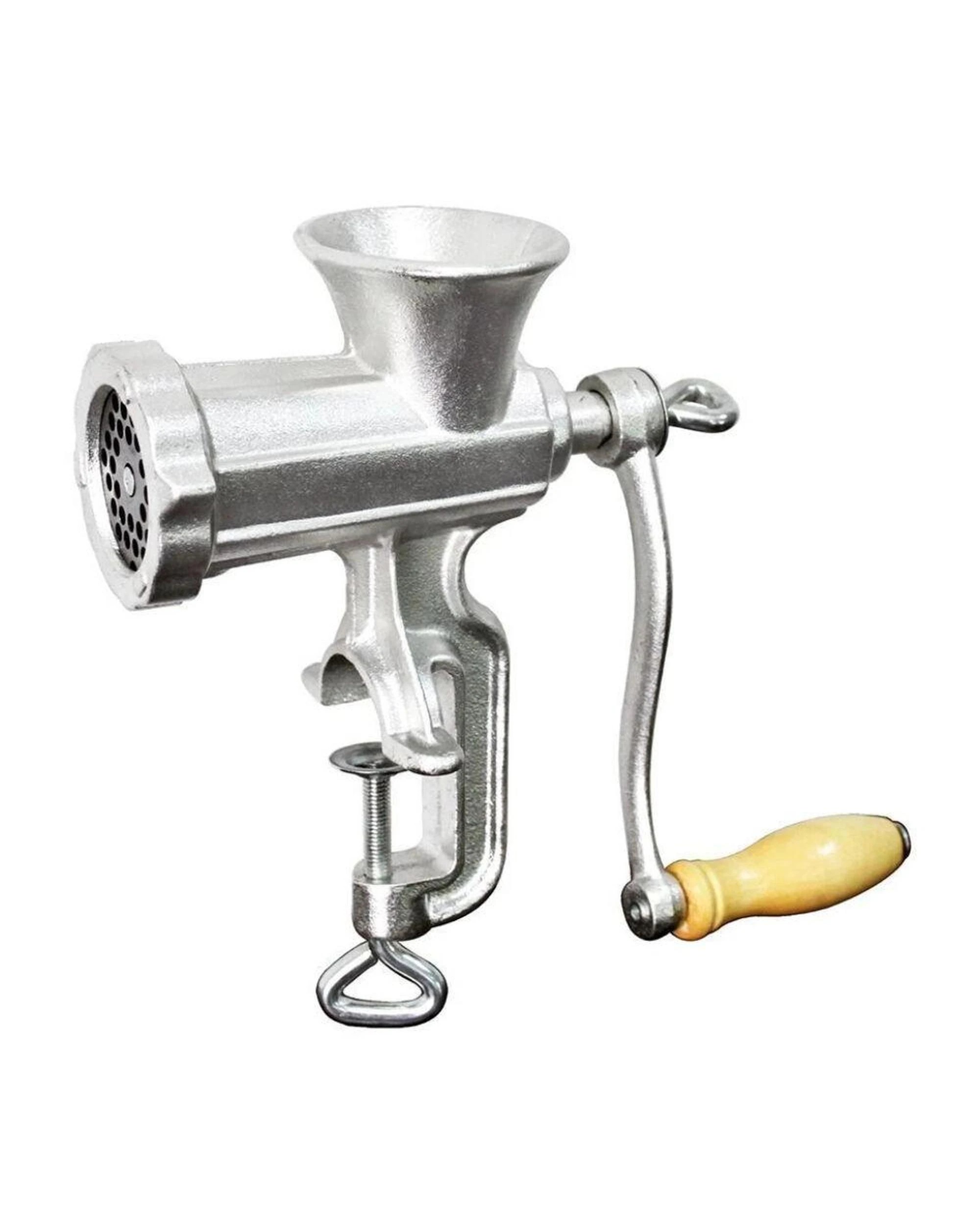 3 Appetito Cast Iron Meat Mincer No.8 Manual Sausage & Mince Maker 2428 - Silver, 3 of 5