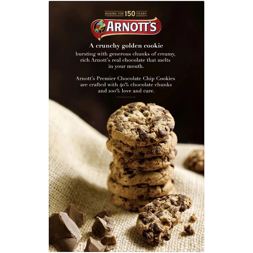 4 Arnott's Premier Choc Chip Biscuits 310g, 4 of 6