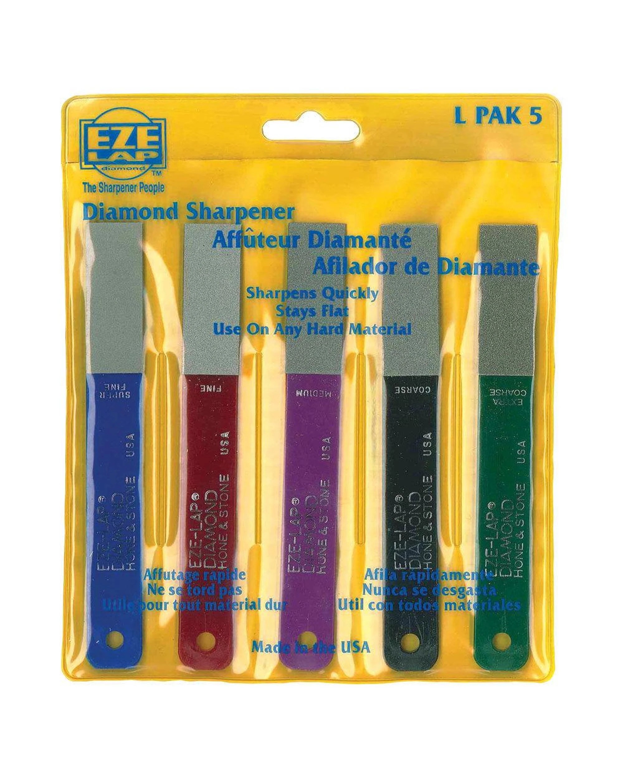 1 EzeLap 5 Pack Diamond Hone & Stone Sharpener LSF  LF  LM  C  XC, 1 of 6