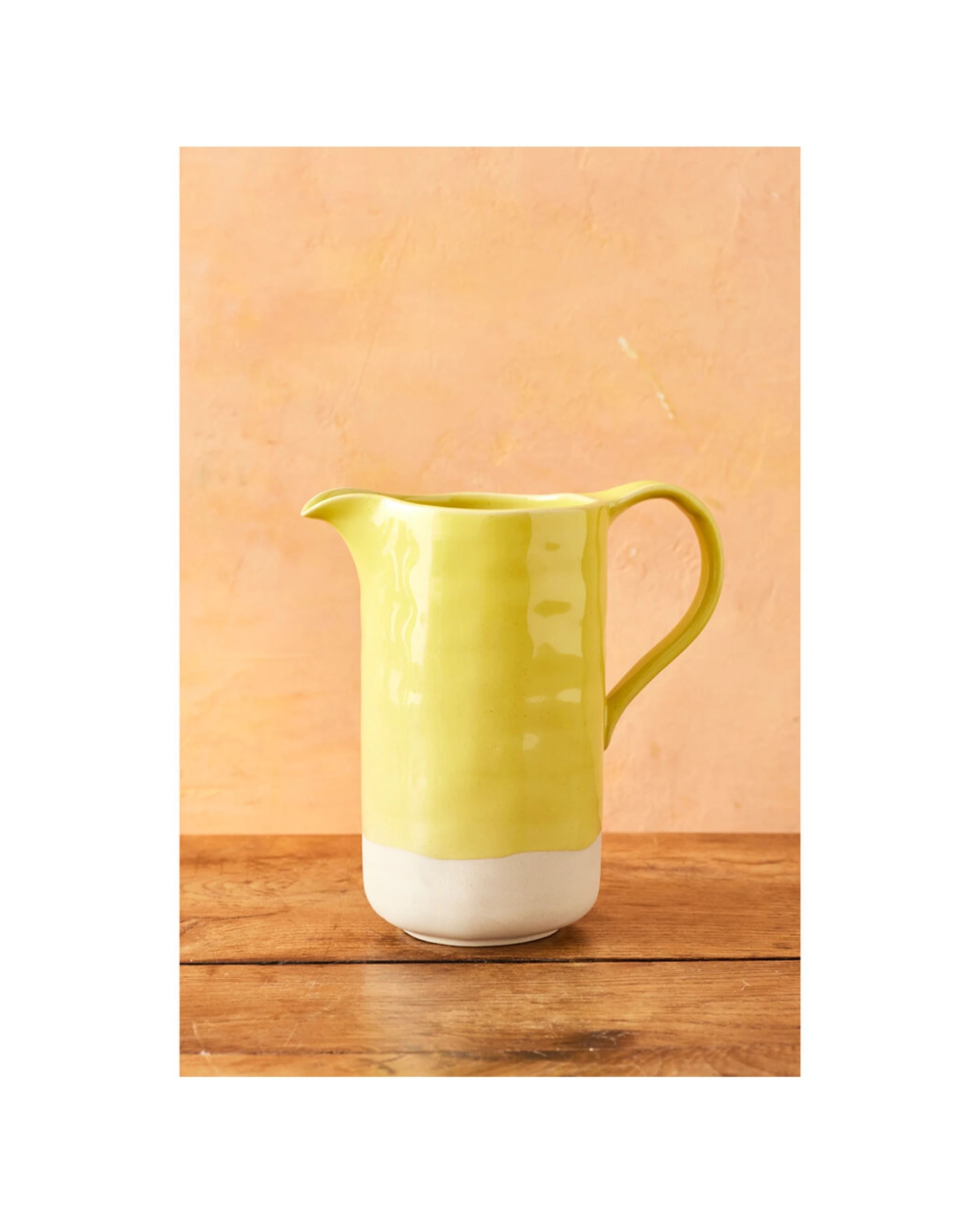 7 Jamie Oliver 2PK Big Love Perfect Stoneware Base Pitcher 1.5L - Yellow, 7 of 8