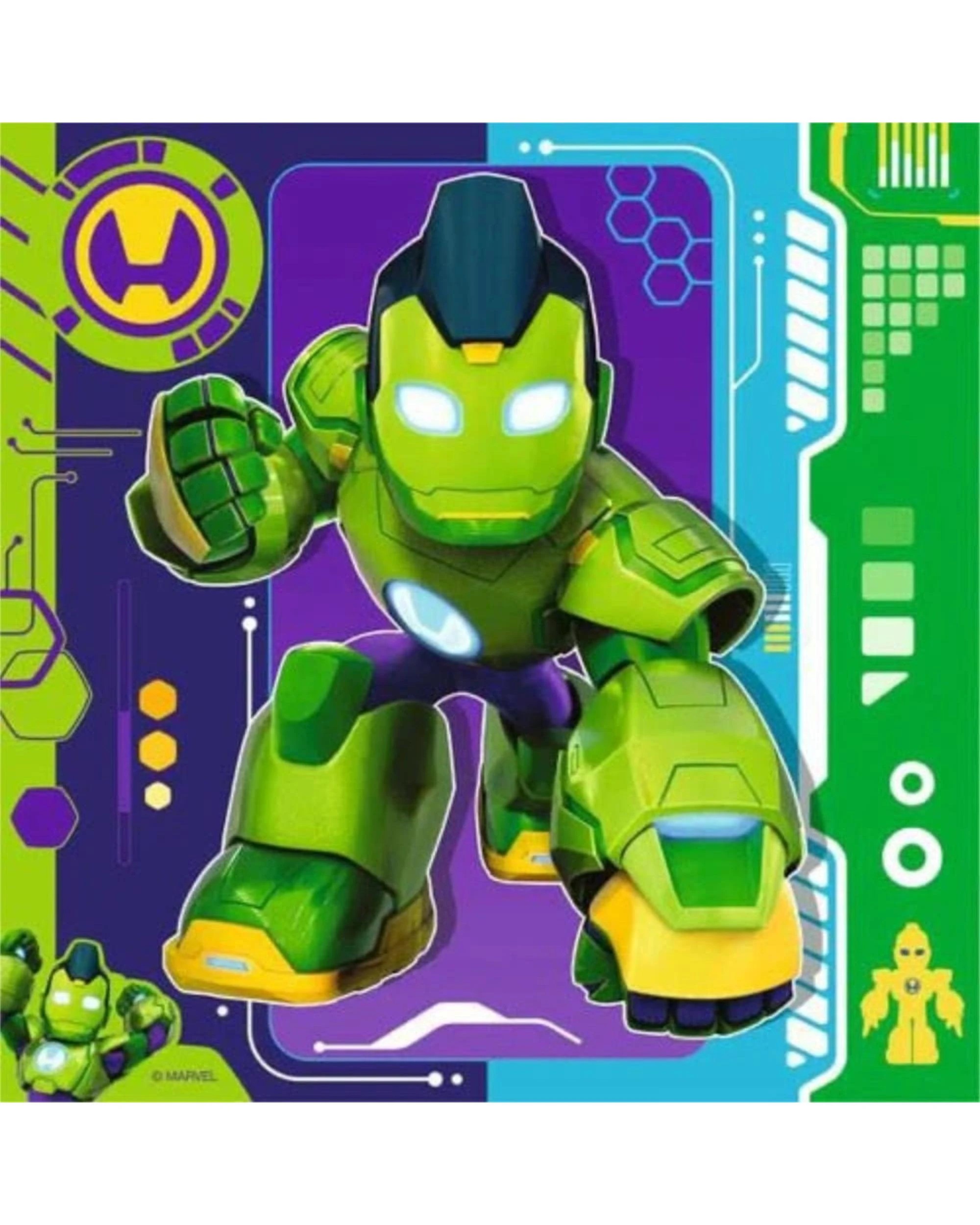 4 Ravensburger Marvel Iron Man and His Awesome Friends 3 x 49 Piece Puzzles, 4 of 4