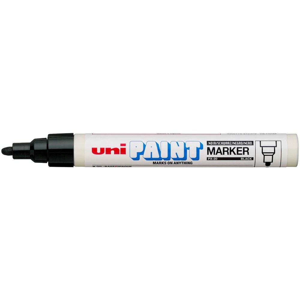 1 UNI PX-20 Paint Marker Black, 1 of 3