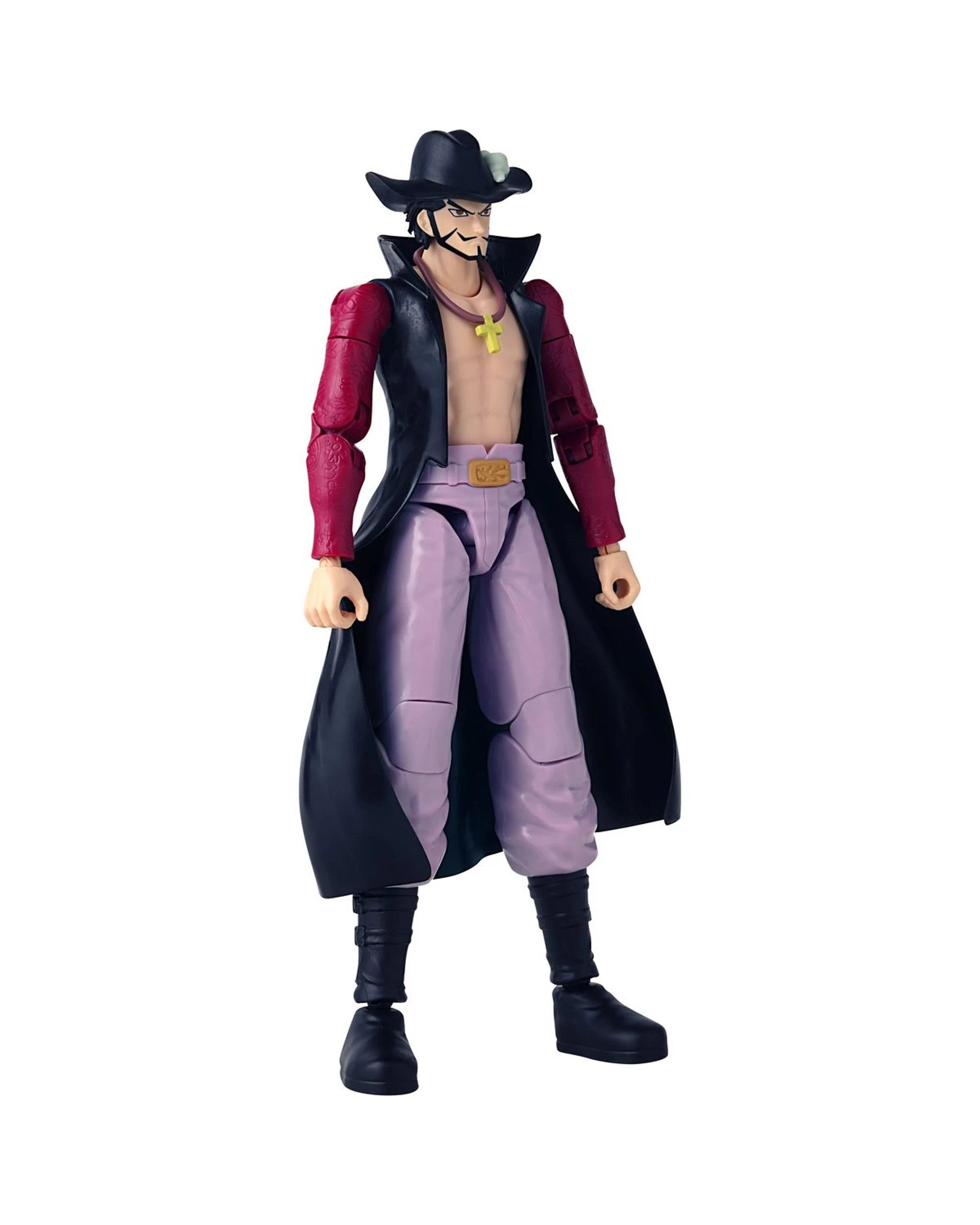 7 Bandai Anime Heroes One Piece Dracule Mihawk Figure, 7 of 10
